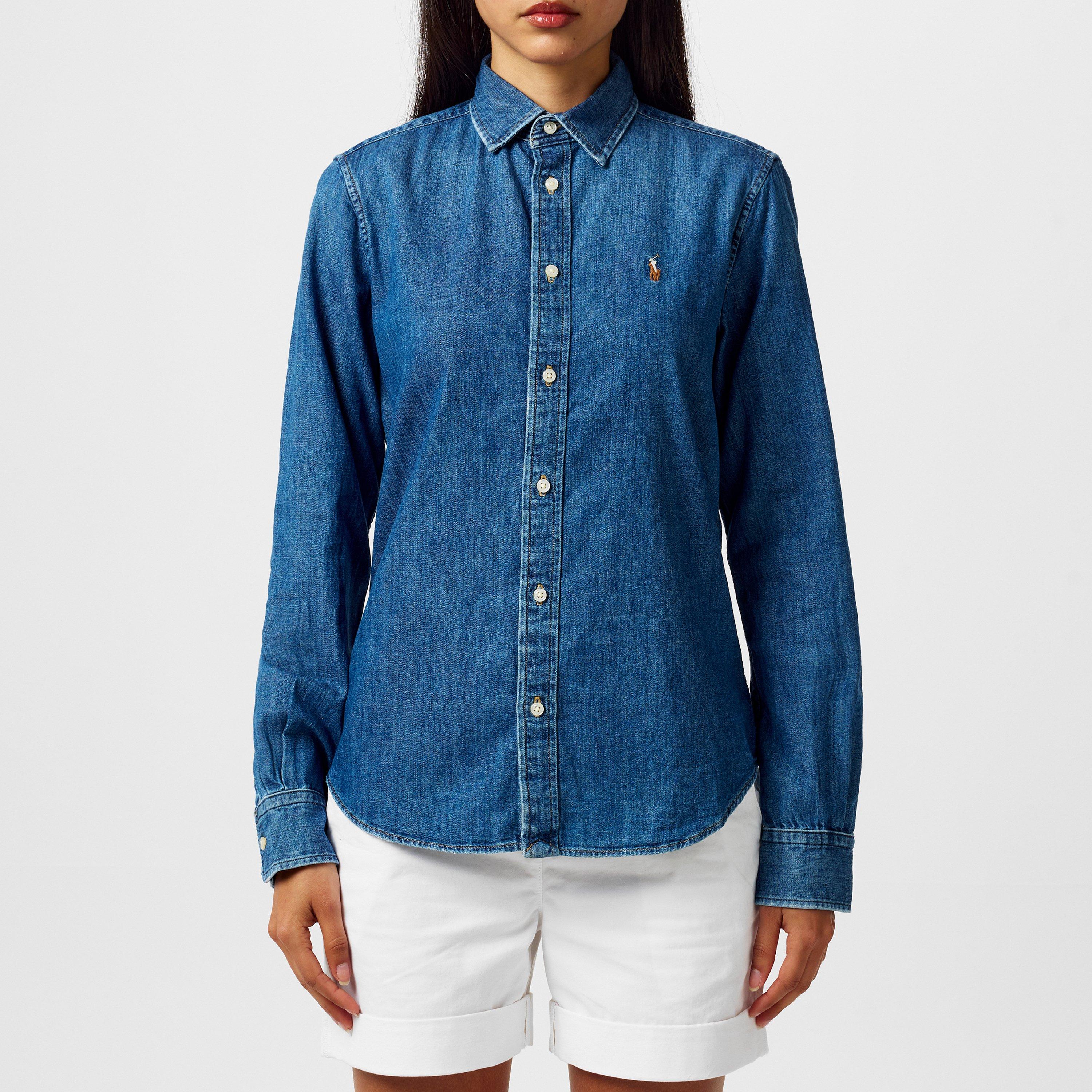 Merced Wash - Polo Ralph Lauren - Women's Charlotte Plain Denim Shirt - 3