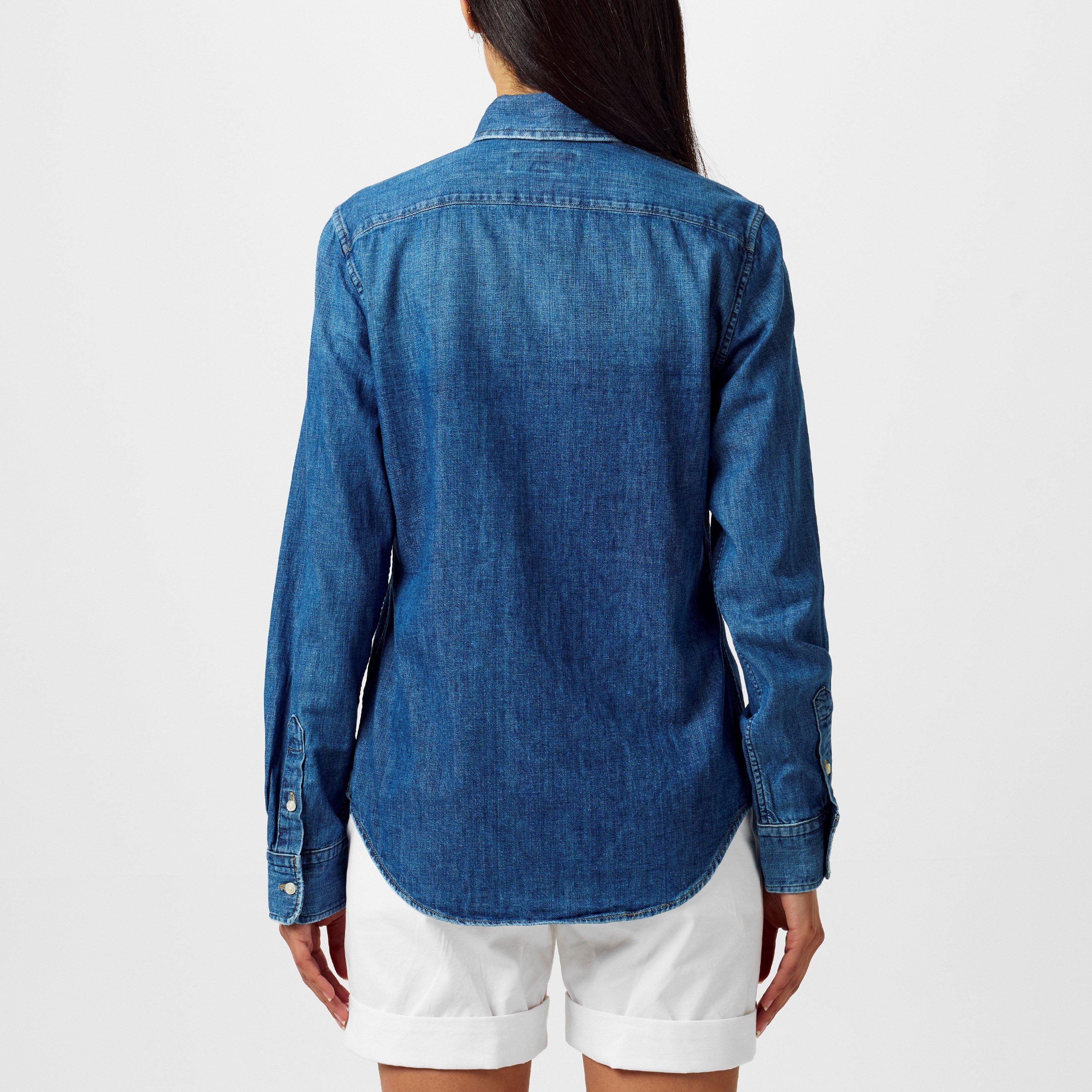 Merced Wash - Polo Ralph Lauren - Women's Charlotte Plain Denim Shirt - 4