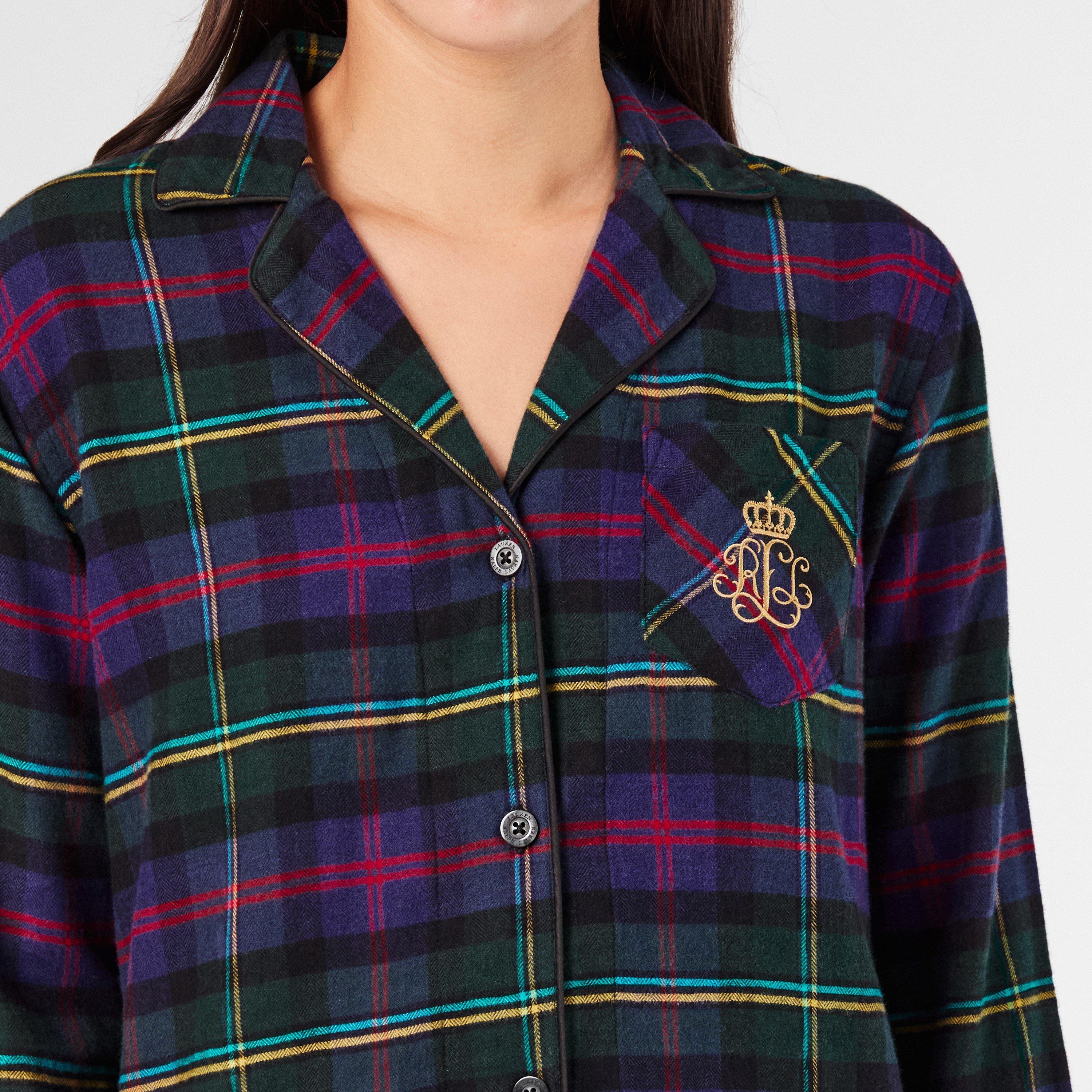 Multi Plaid - Lauren by Ralph Lauren - Women's Long-Sleeve Pyjama Sets - 5