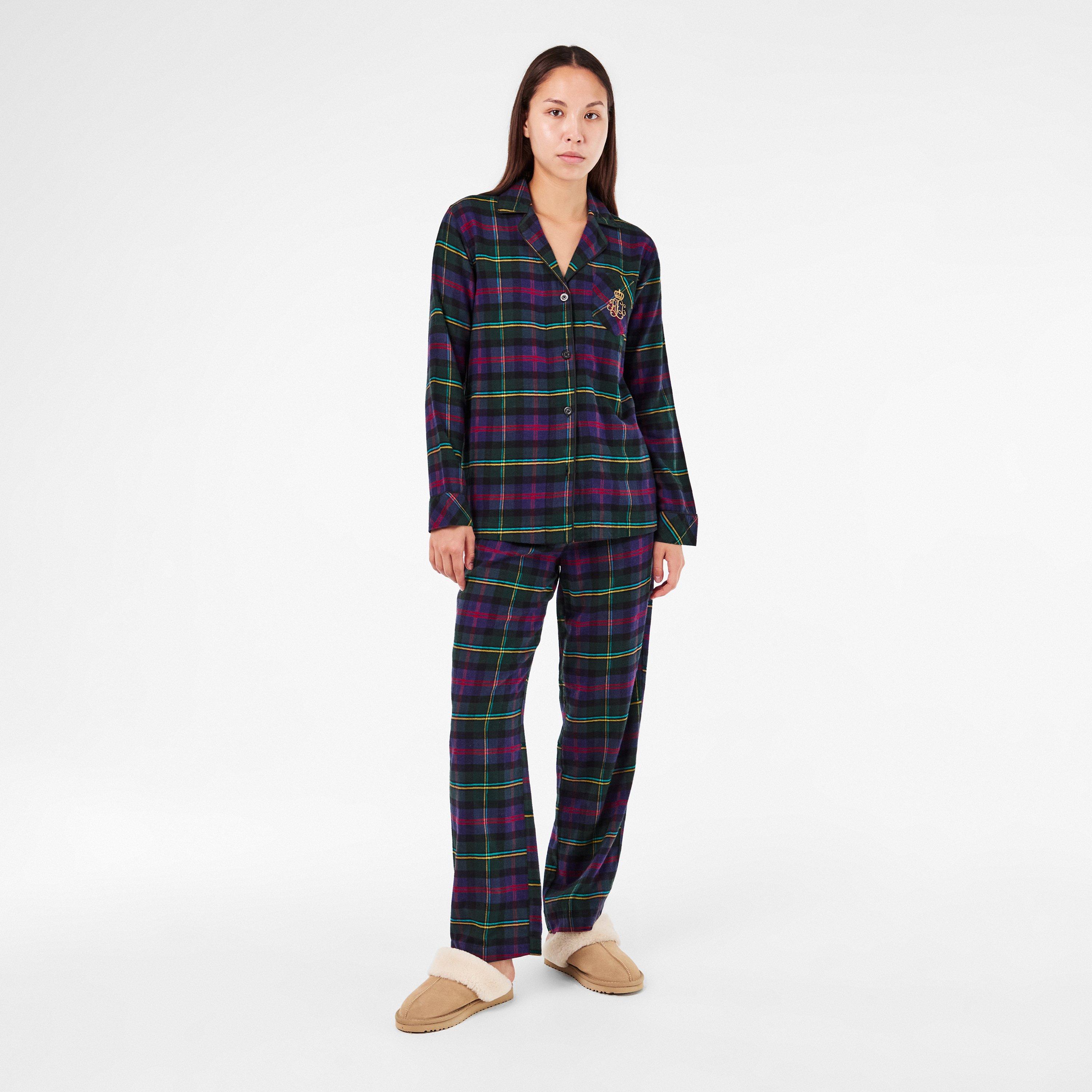 Multi Plaid - Lauren by Ralph Lauren - Women's Long-Sleeve Pyjama Sets - 6