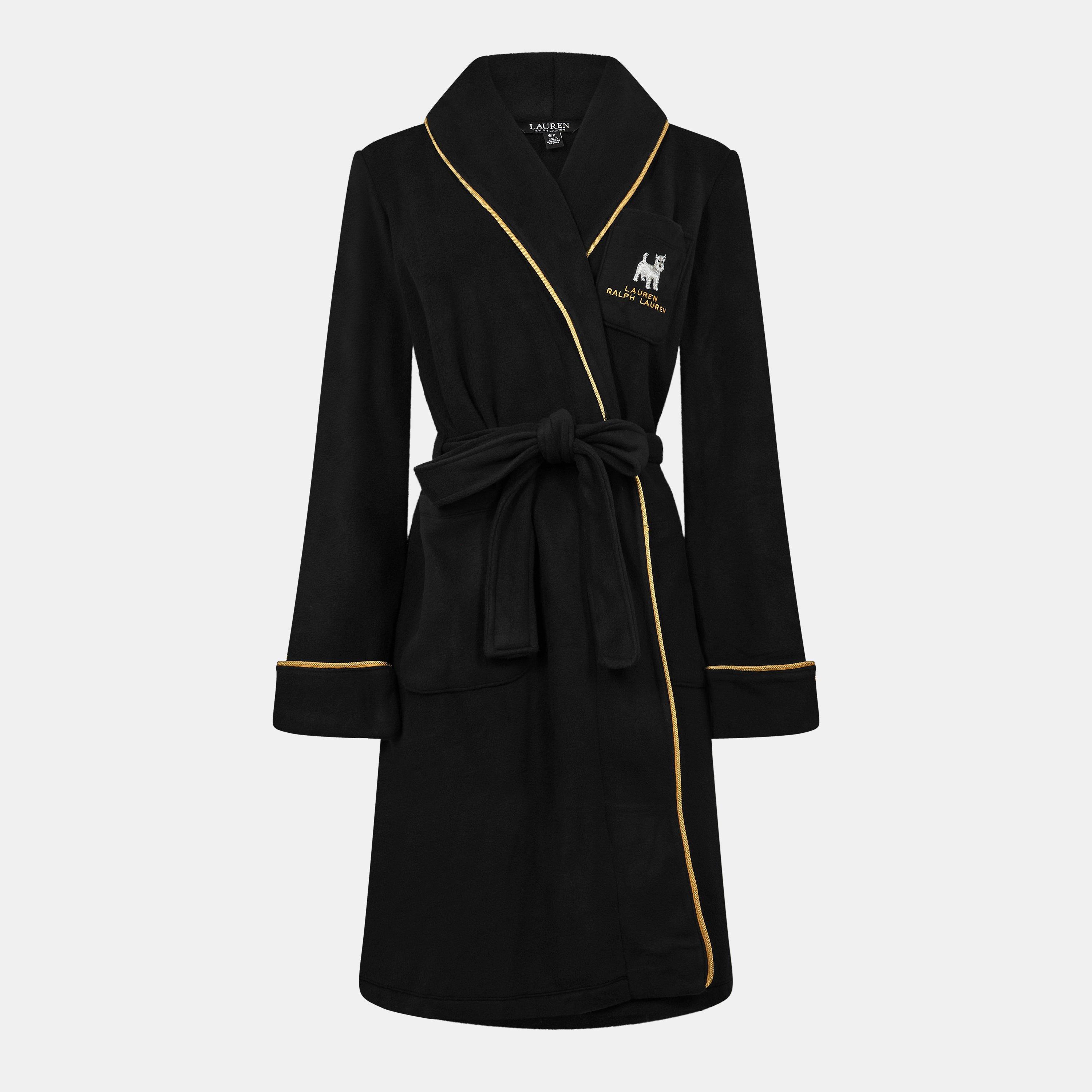 Black - Lauren by Ralph Lauren - Women's Dalton Towel Dressing Gown - 1