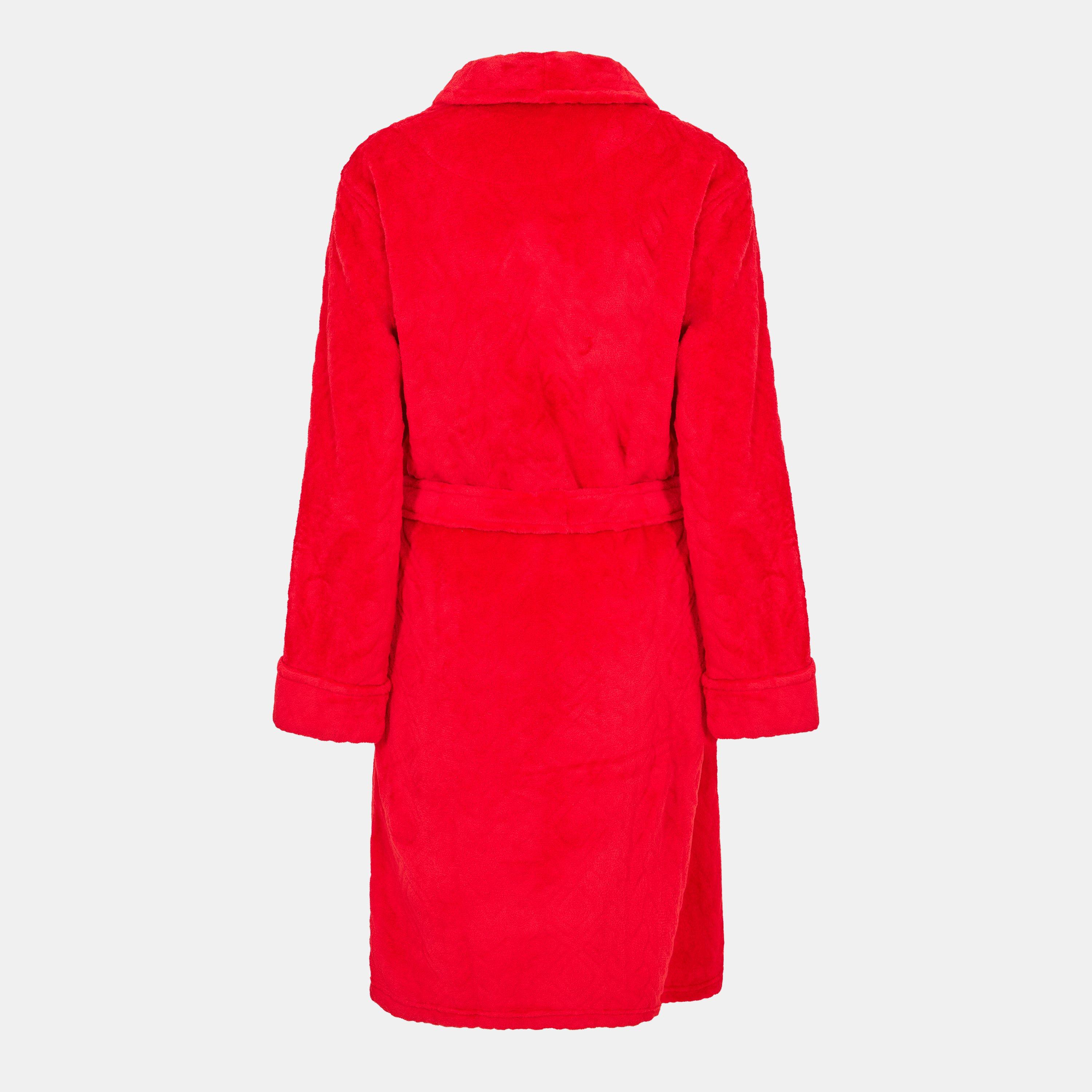 Red - Lauren by Ralph Lauren - Women's Fluffy Dressing Gown - 2