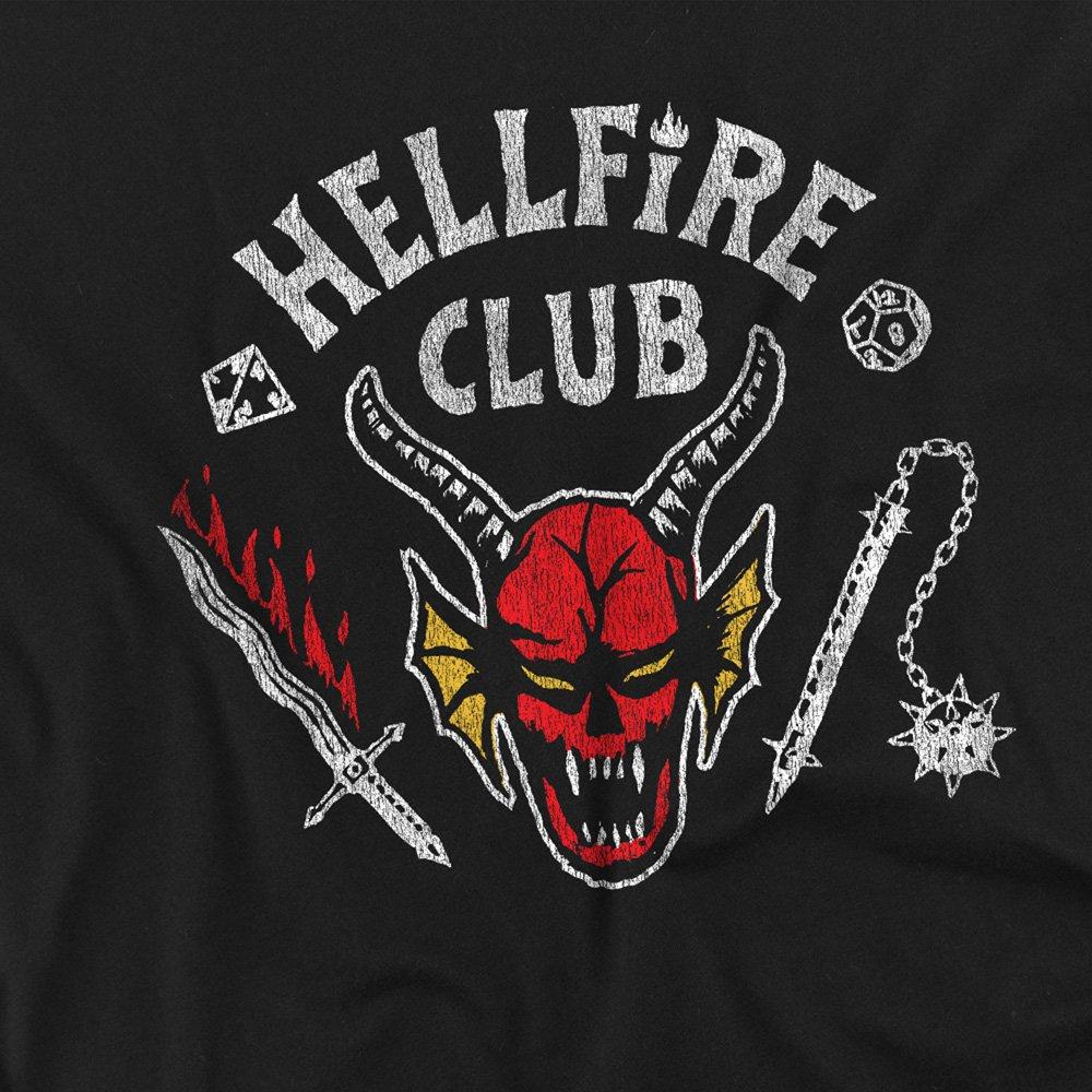 Black - Stranger Things - Stranger Things Hellfire Club Invert Kids T-Shirt - 2