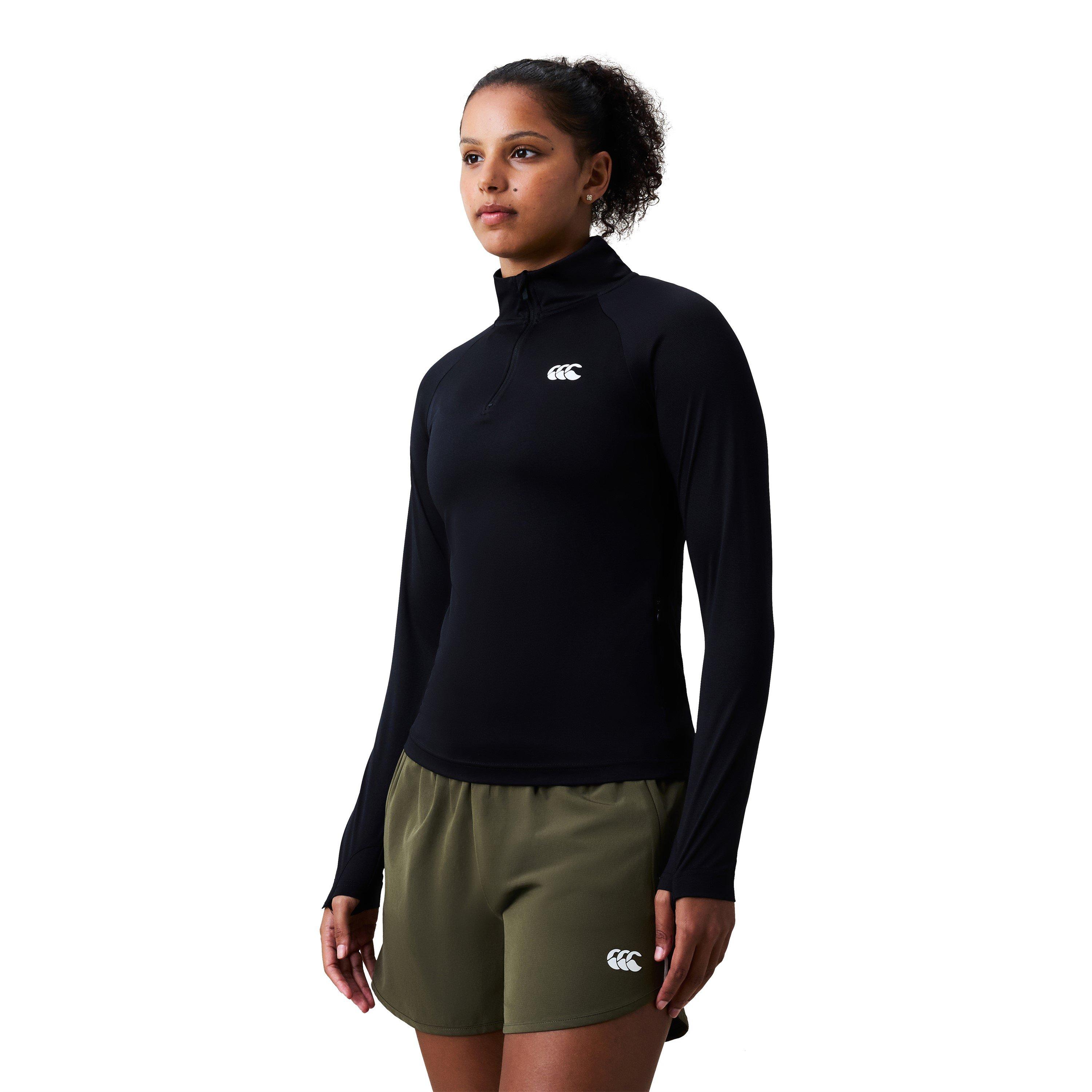 Schwarz - Canterbury - Women's Tempo+ Quarter Zip Long Sleeve T-Shirt - 5