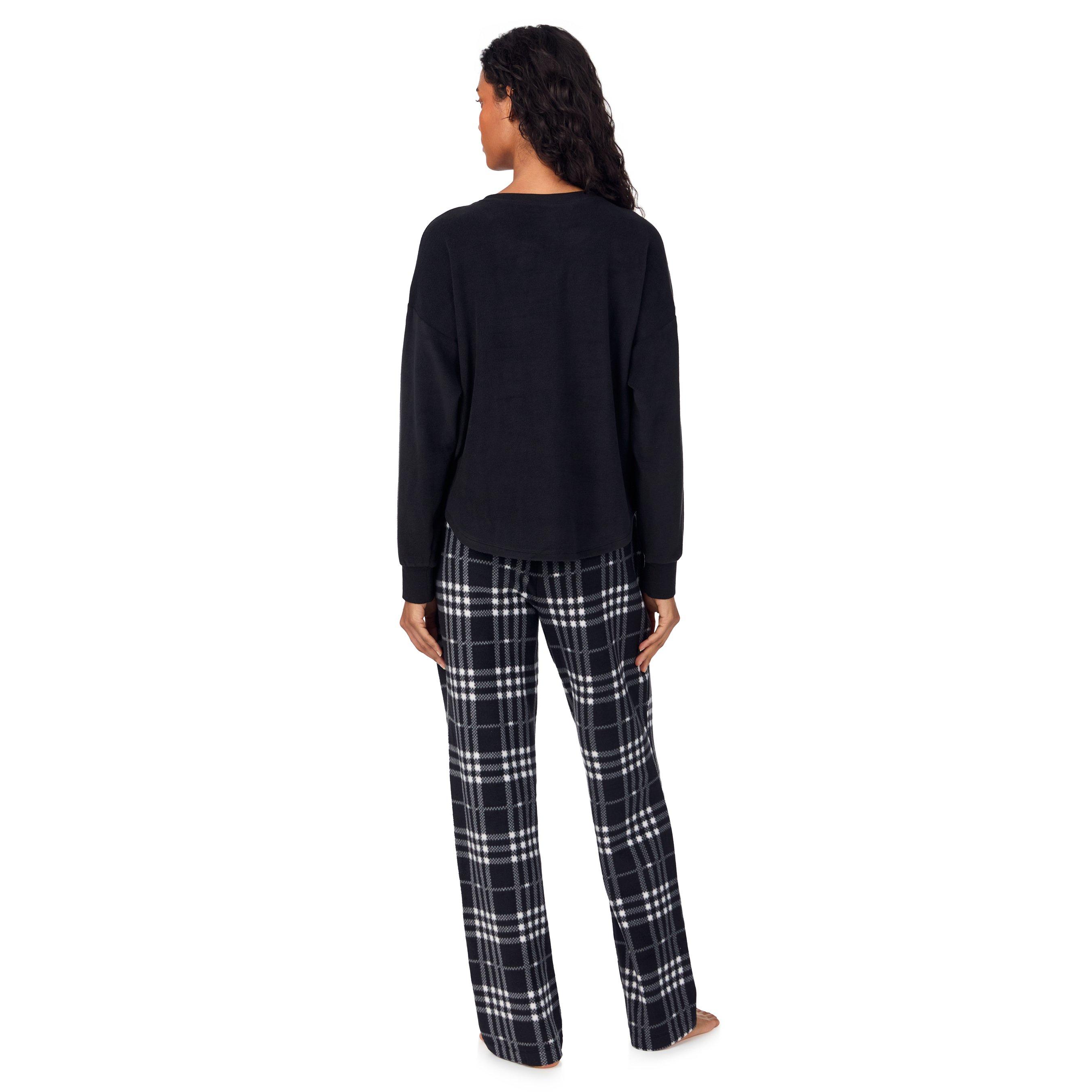 Black Check - DKNY - Women's Long-Sleeve Pyjama Sets - 2