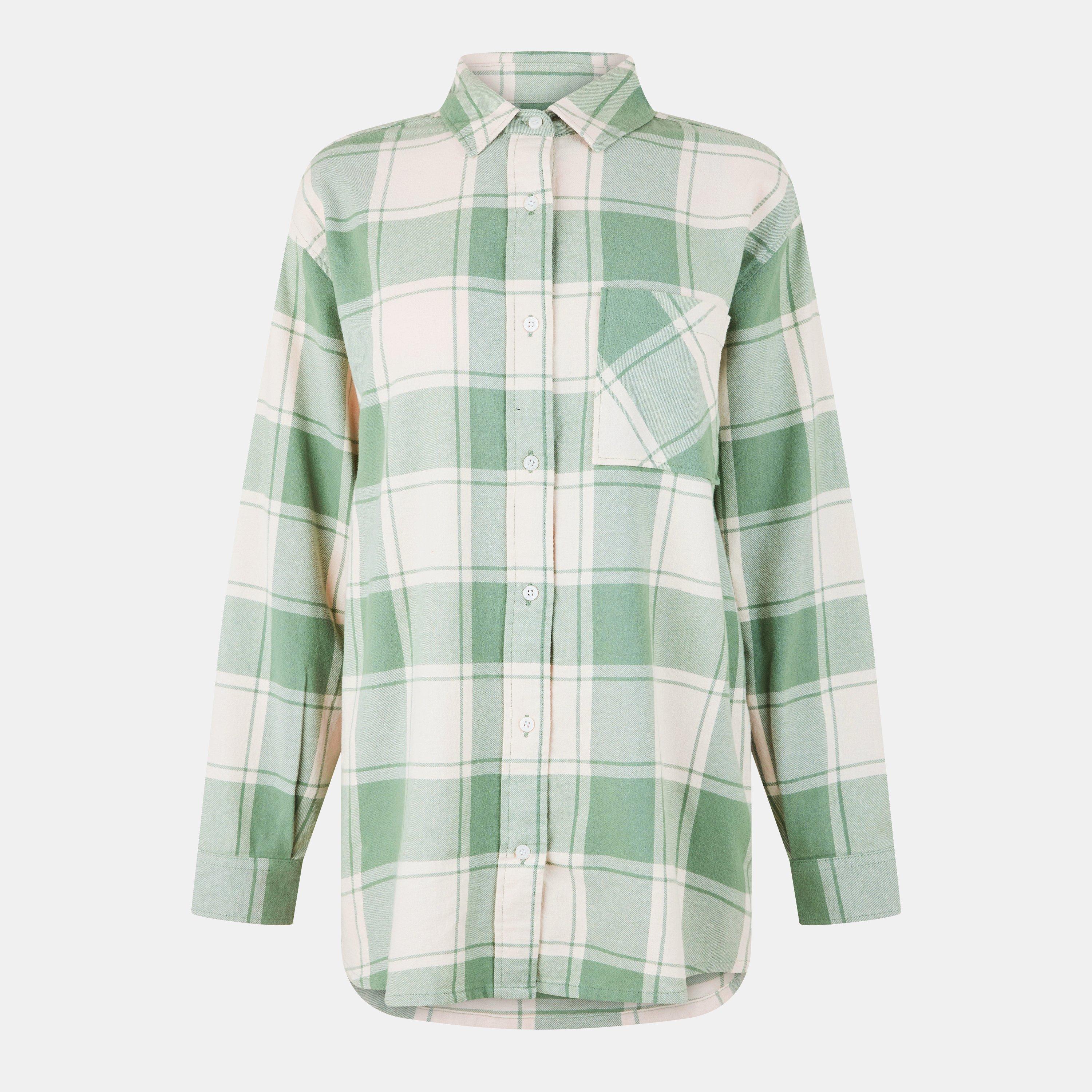 Jack Wills Women's Green Jw Flannel Long-Sleeve Patterned Shirt in Size 10, Sports Direct - Image 2