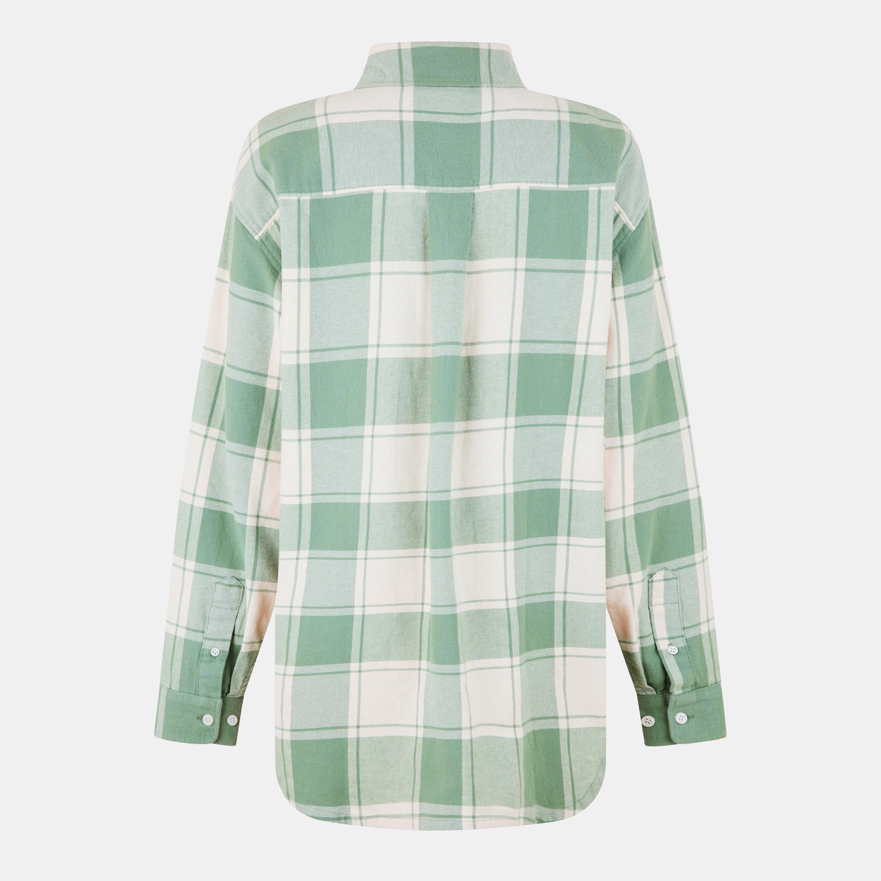 Iceberg Green - Jack Wills - Women's JW Flannel Long-Sleeve Patterned Shirt - 2