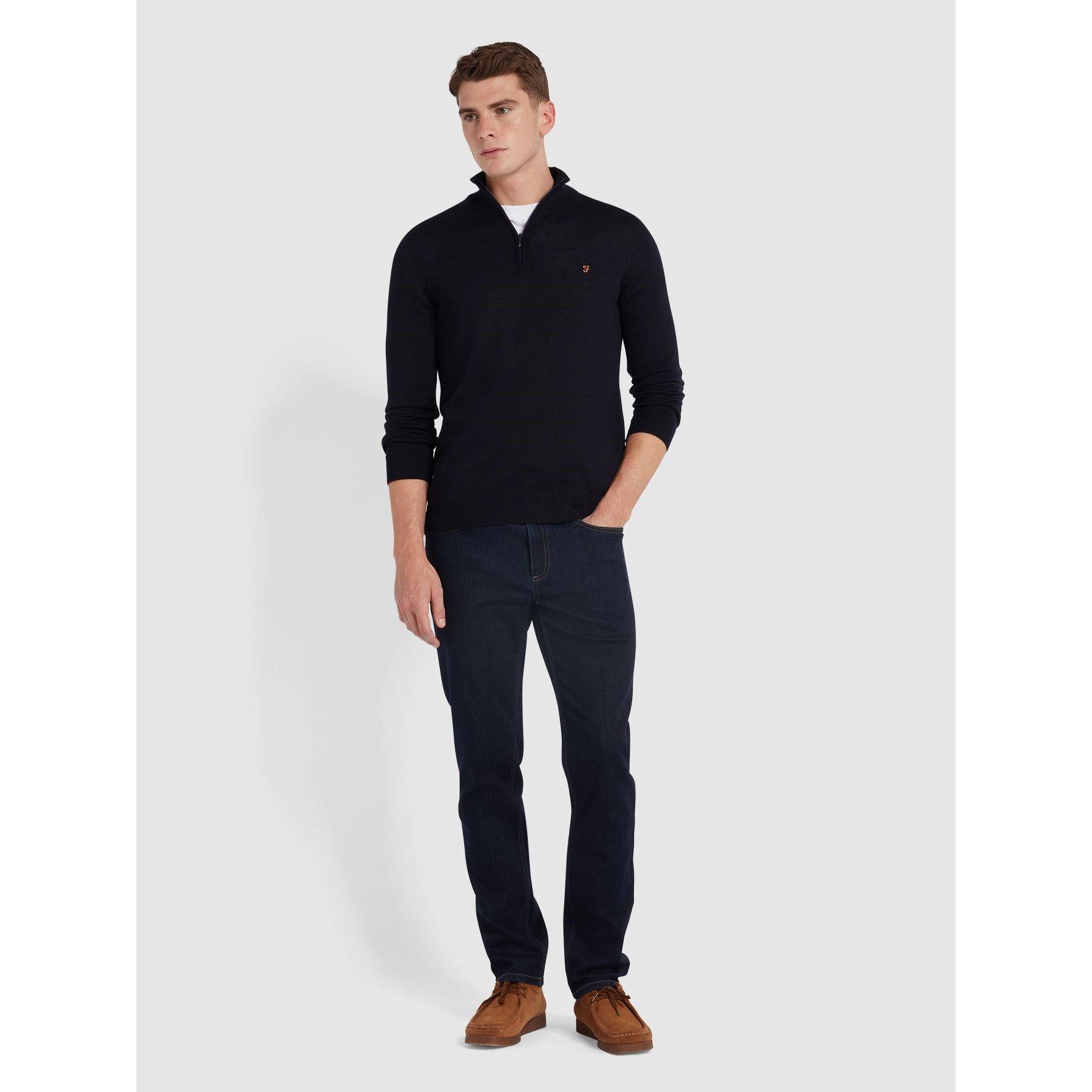 True Navy 412 - Farah - Men's Crew Neck Jumper - 4