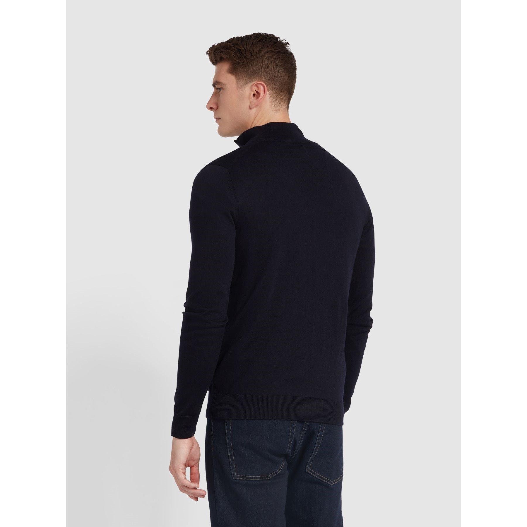 True Navy 412 - Farah - Men's Crew Neck Jumper - 3
