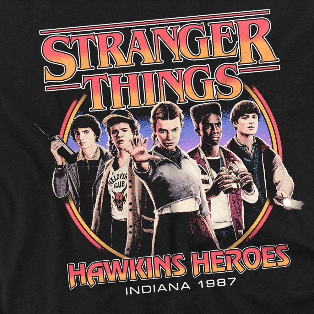 Black - Stranger Things - Stranger Things Hawkins Heroes Group 1987 Oversize - 2
