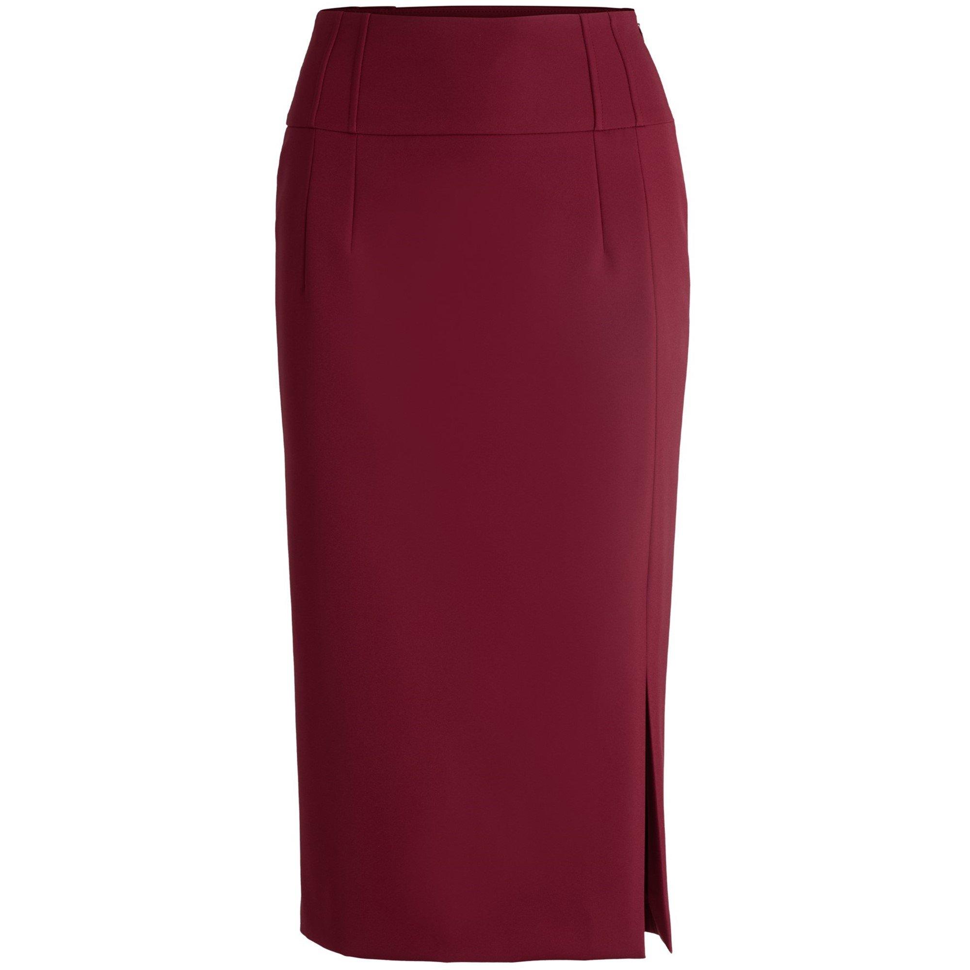 Boss Women's Vizena Jersey Skirt - Dark Red - 8 (S)