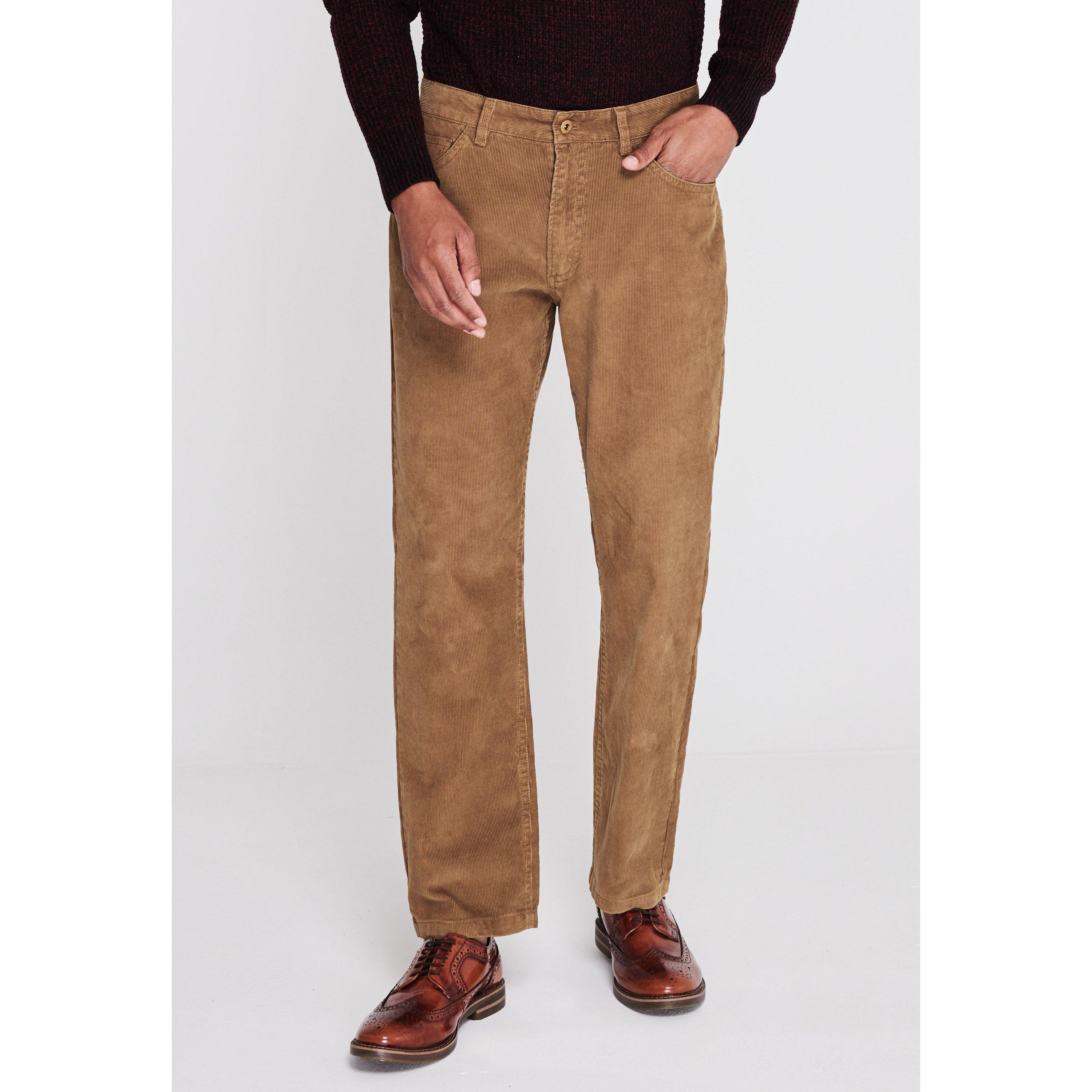 Latte - Howick - Mens Princeton Cord Trousers - 2