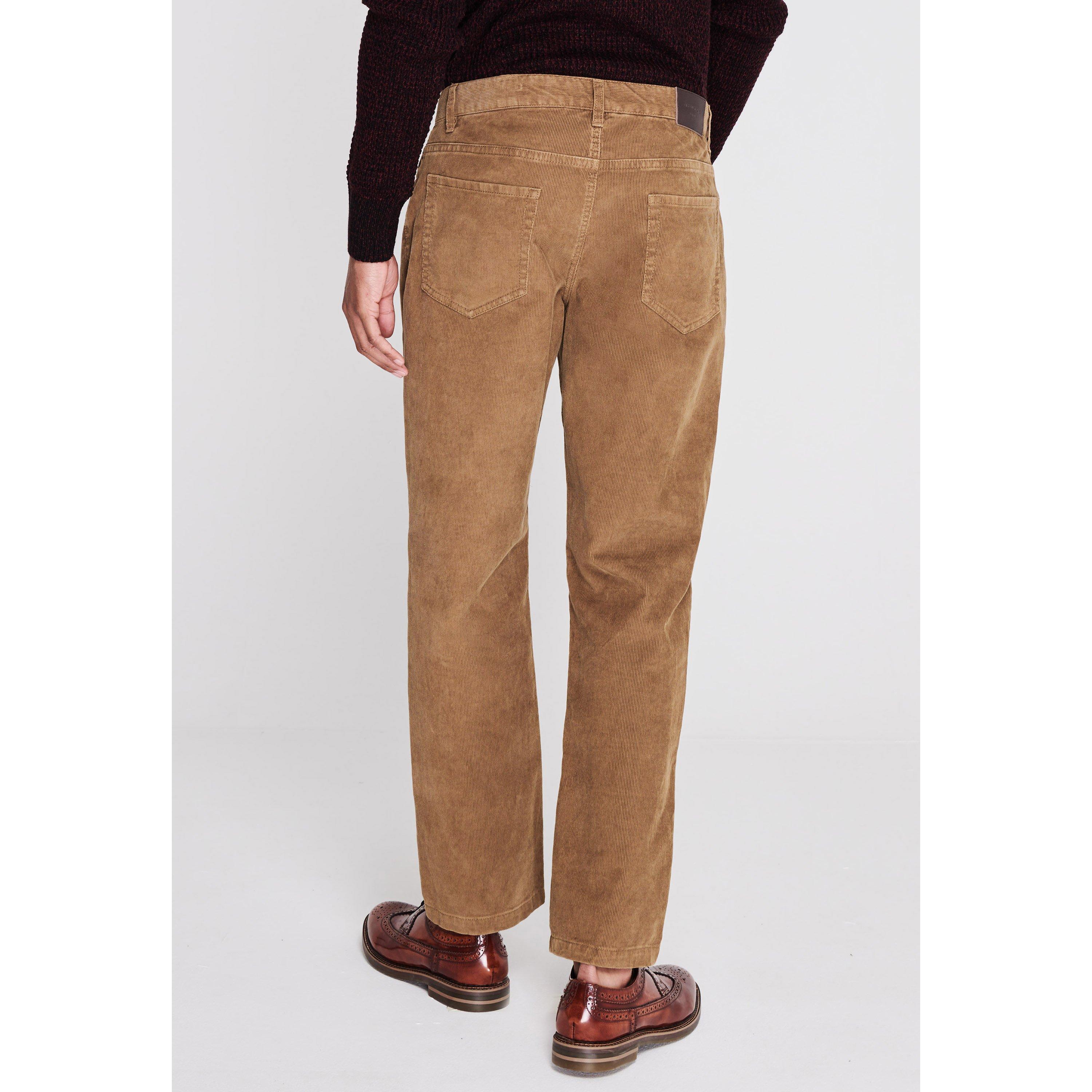 Latte - Howick - Mens Princeton Cord Trousers - 3
