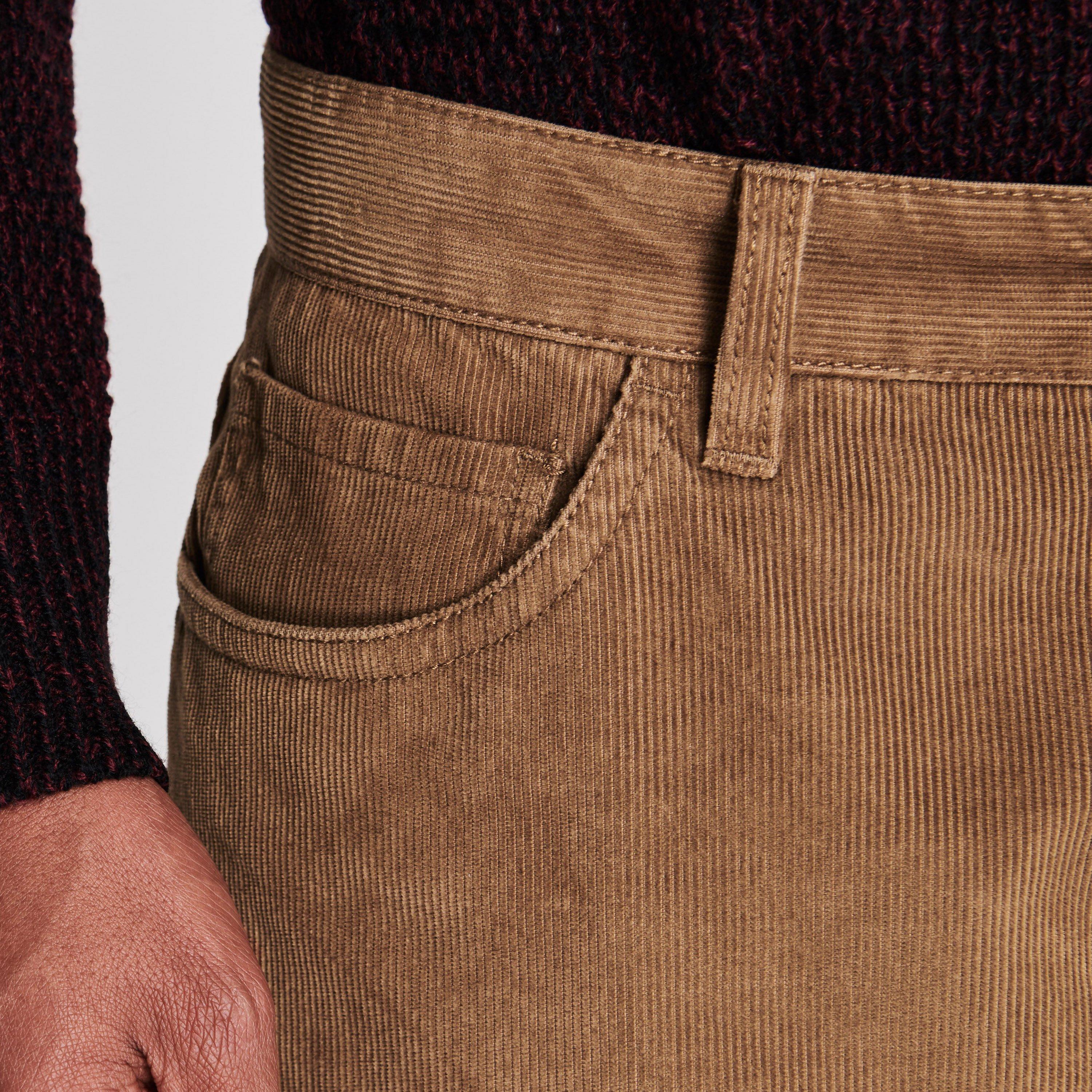 Latte - Howick - Mens Princeton Cord Trousers - 6