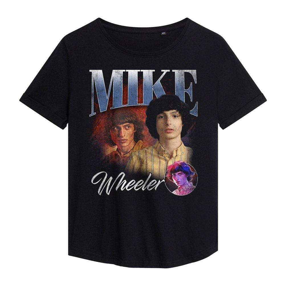 Black - Stranger Things - Stranger Things Mike Homage Fashion T-Shirt Black - 1