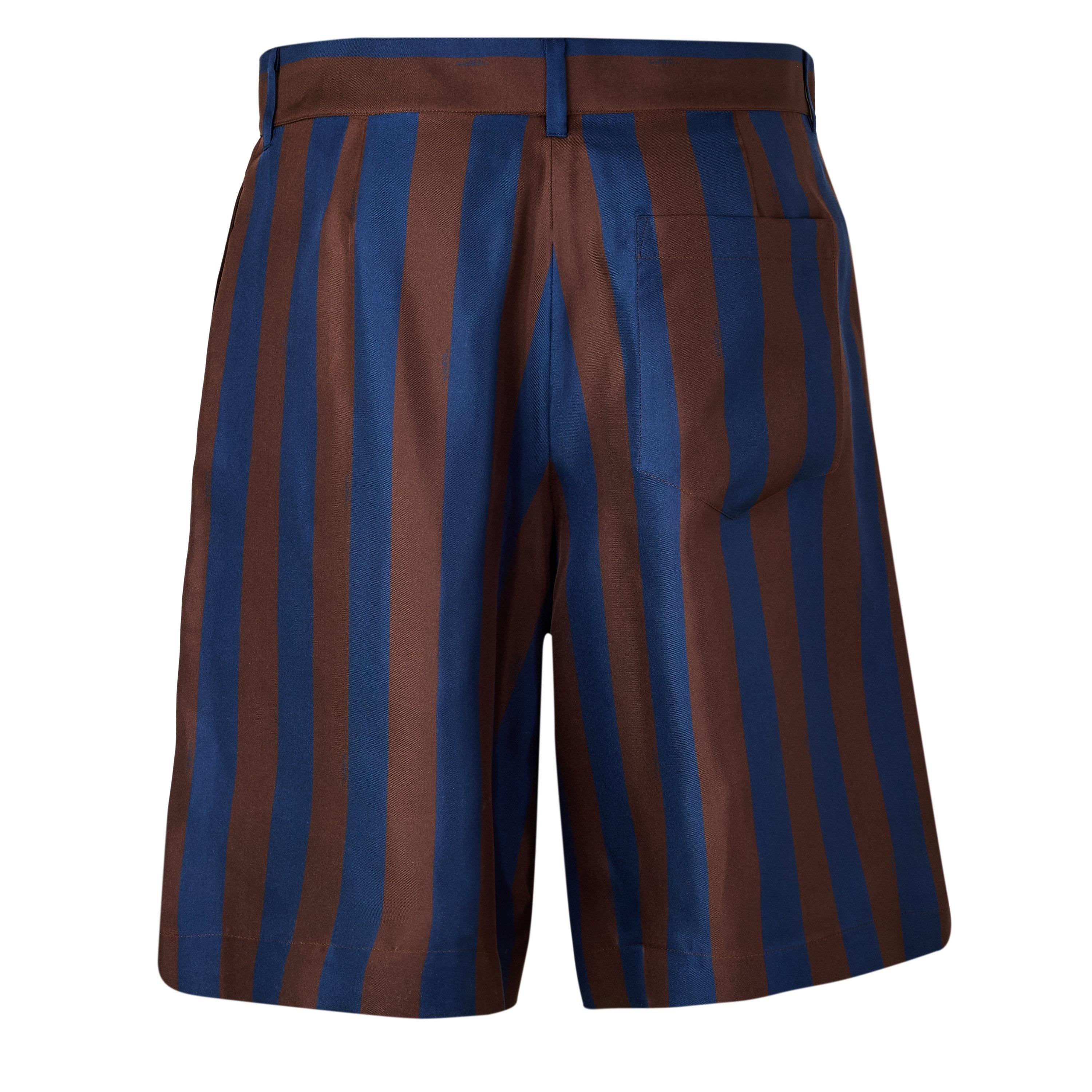 Navy/Wine - Fendi - Fendi Silk Short Sn63 - 2