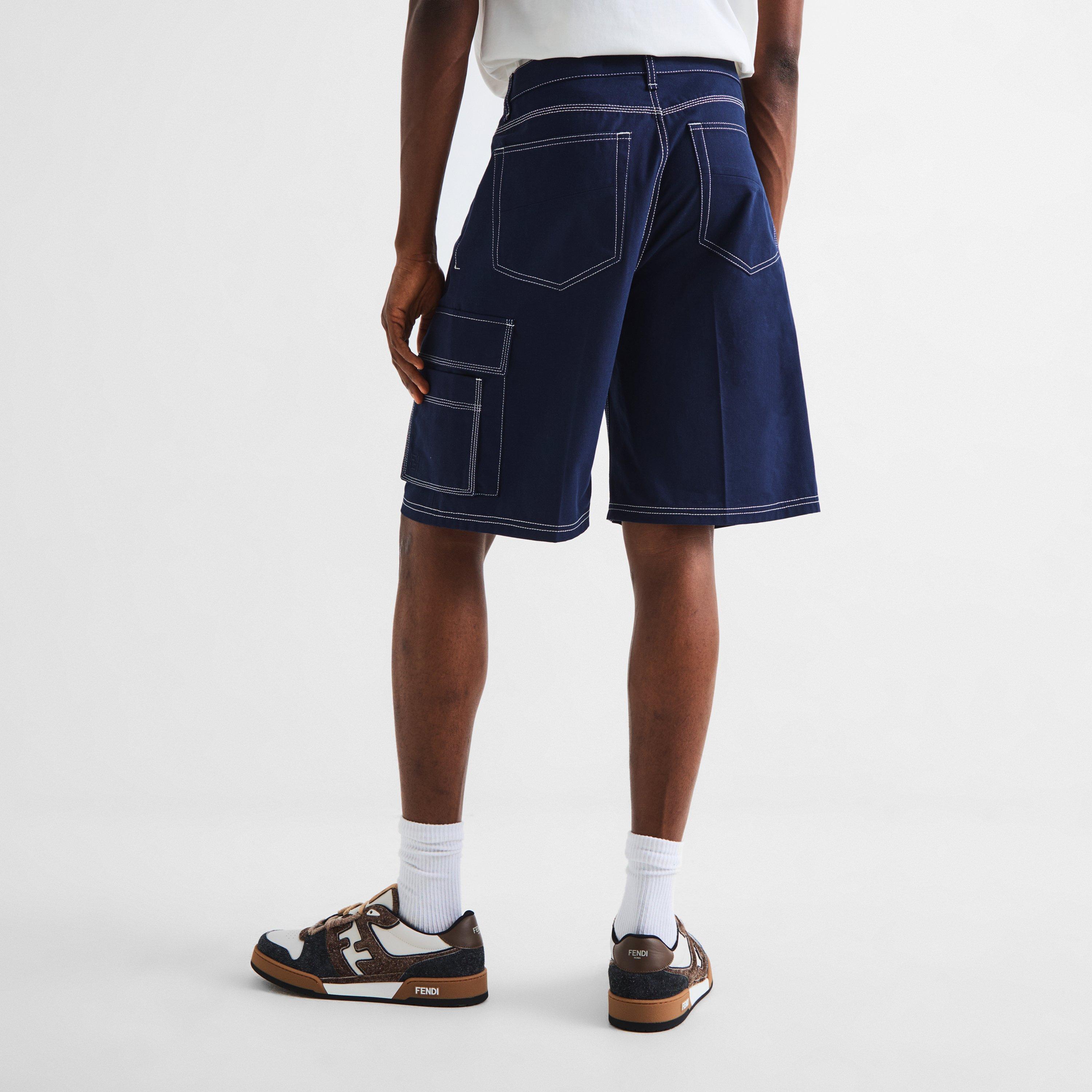 Navy - Fendi - Fendi Stitch Short Sn63 - 4