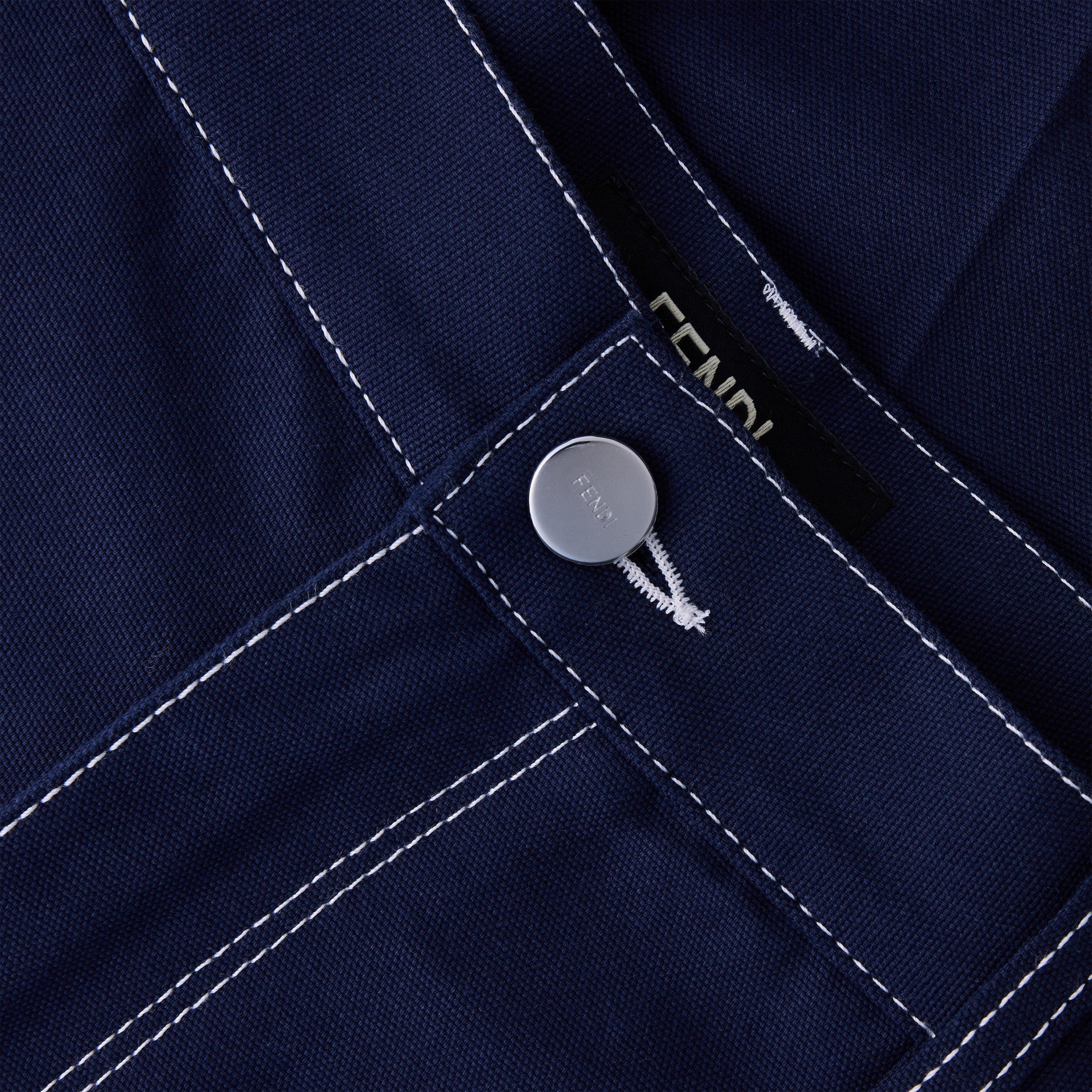 Navy - Fendi - Fendi Stitch Short Sn63 - 3