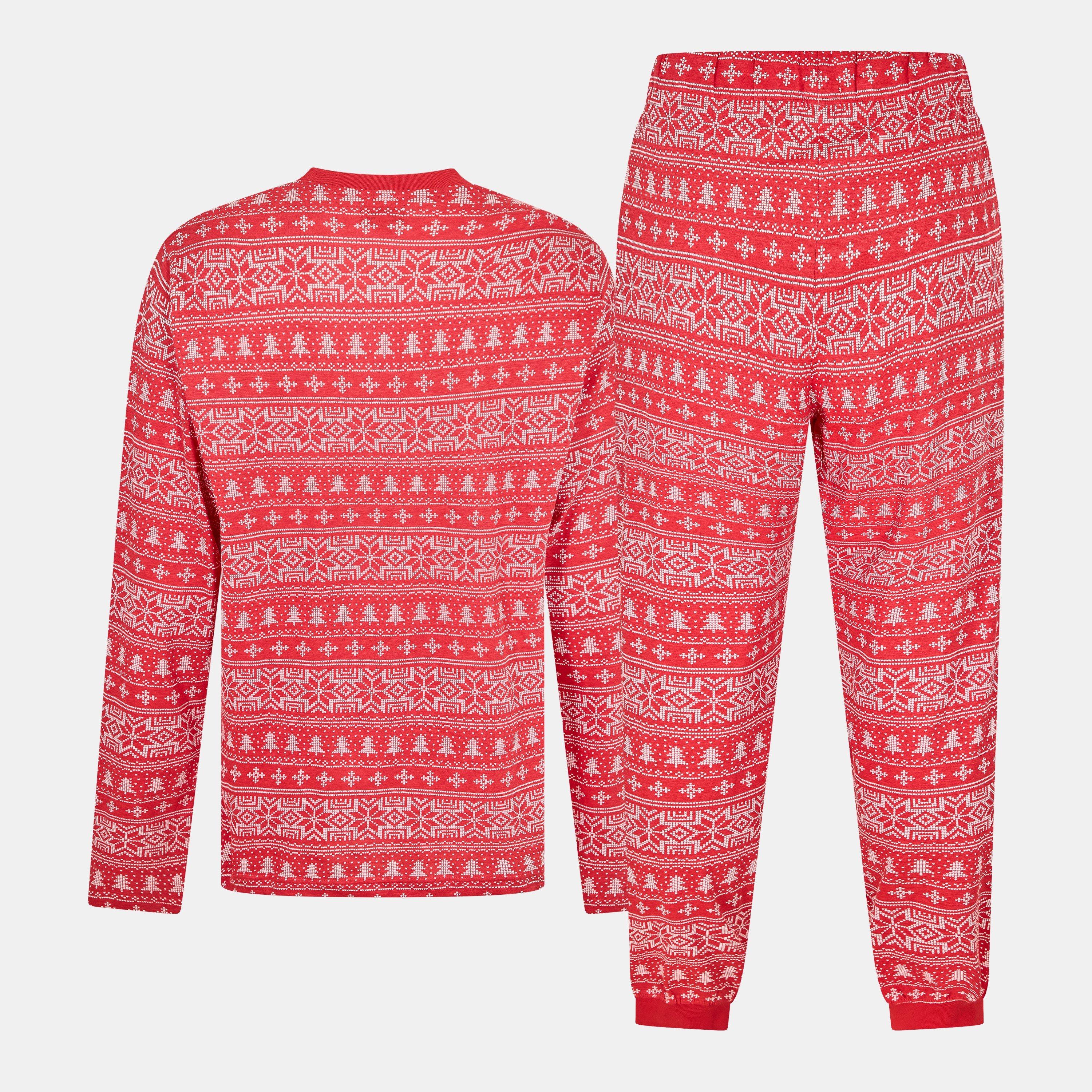 Rood - Linea - Fairisle Christmas Cotton Long Sleeve Pyjama Set - 2