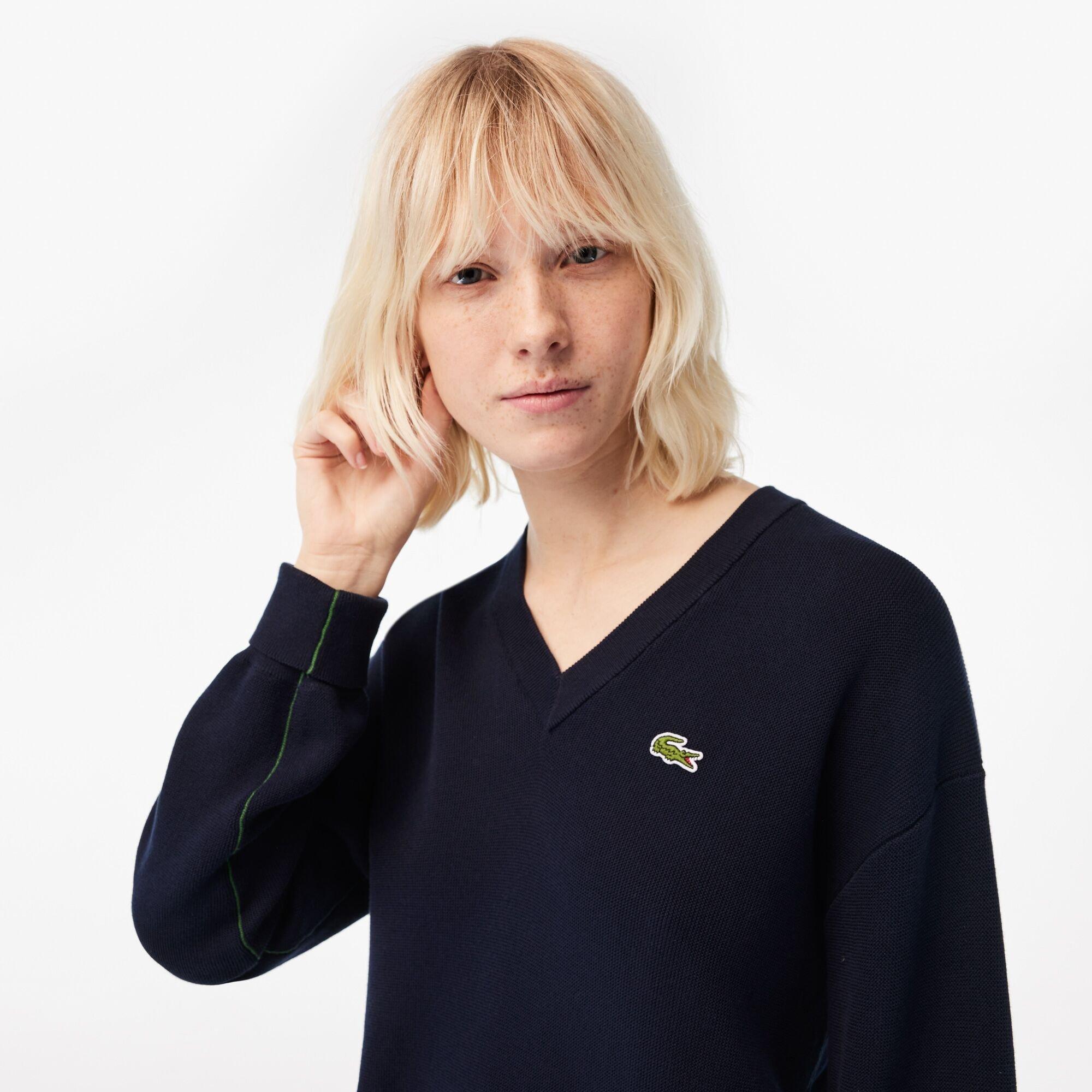 V-Neck Sweater in Light Blue by Lacoste main image 1