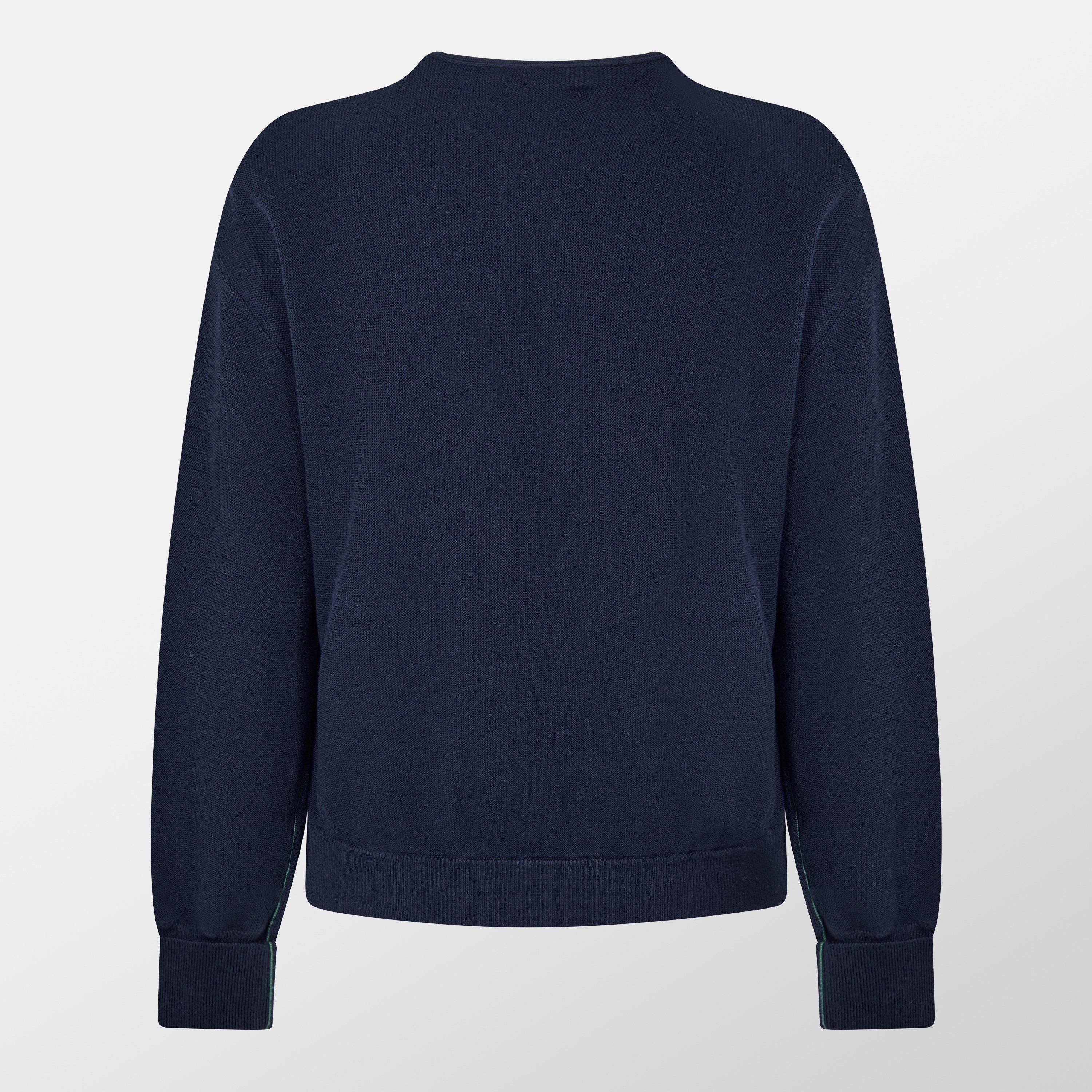 Marineblauw - Lacoste - Women's Crew Neck Jumper - 2