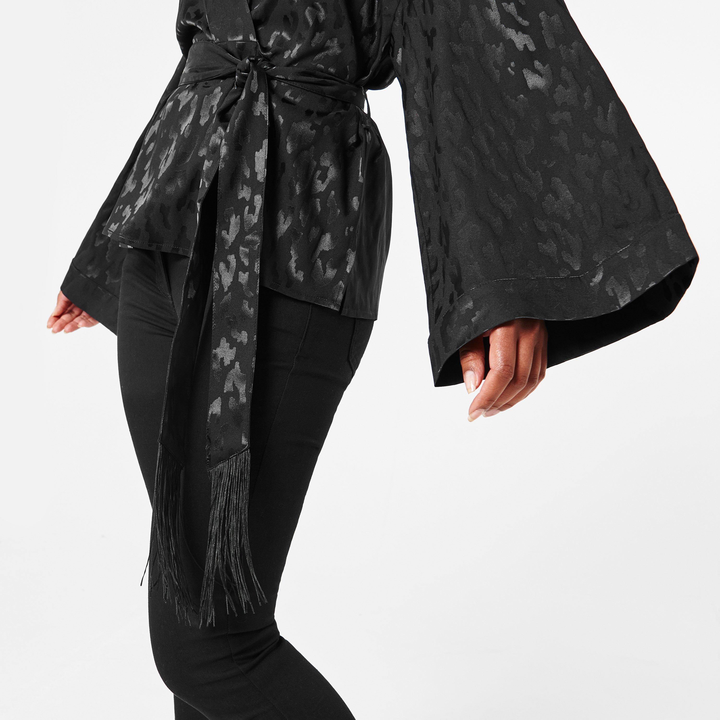 Black - Biba - Women's Long-Sleeve Patterned Shirt - 3