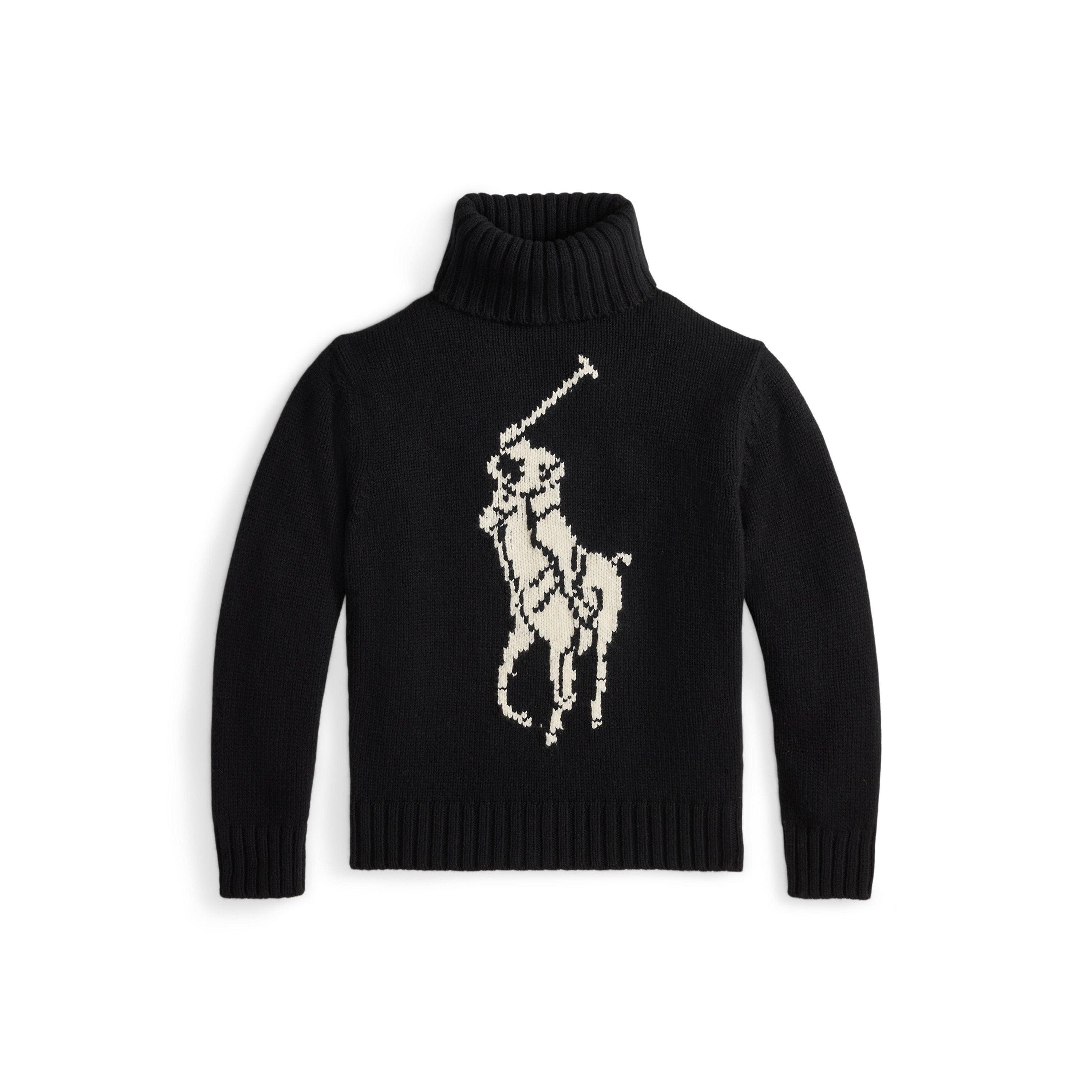 Polo By Ralph Lauren ビッグポニー イタリア S ブラック Polo Ralph Lauren Women's Pony Knitted Crew Neck Jumper | Flannels