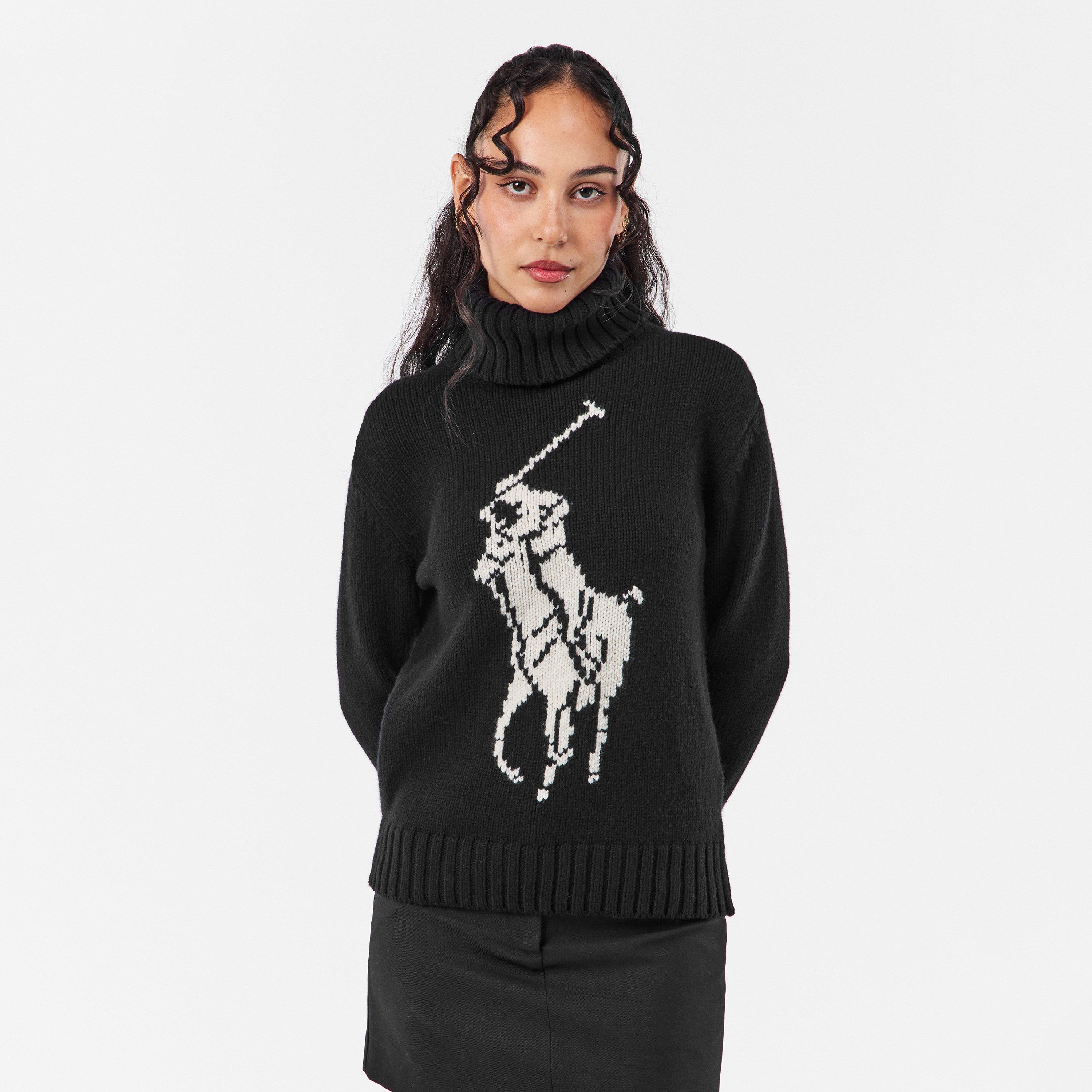 PBLK AUT CRM - Polo Ralph Lauren - Women's Pony Knitted Crew Neck Jumper - 3