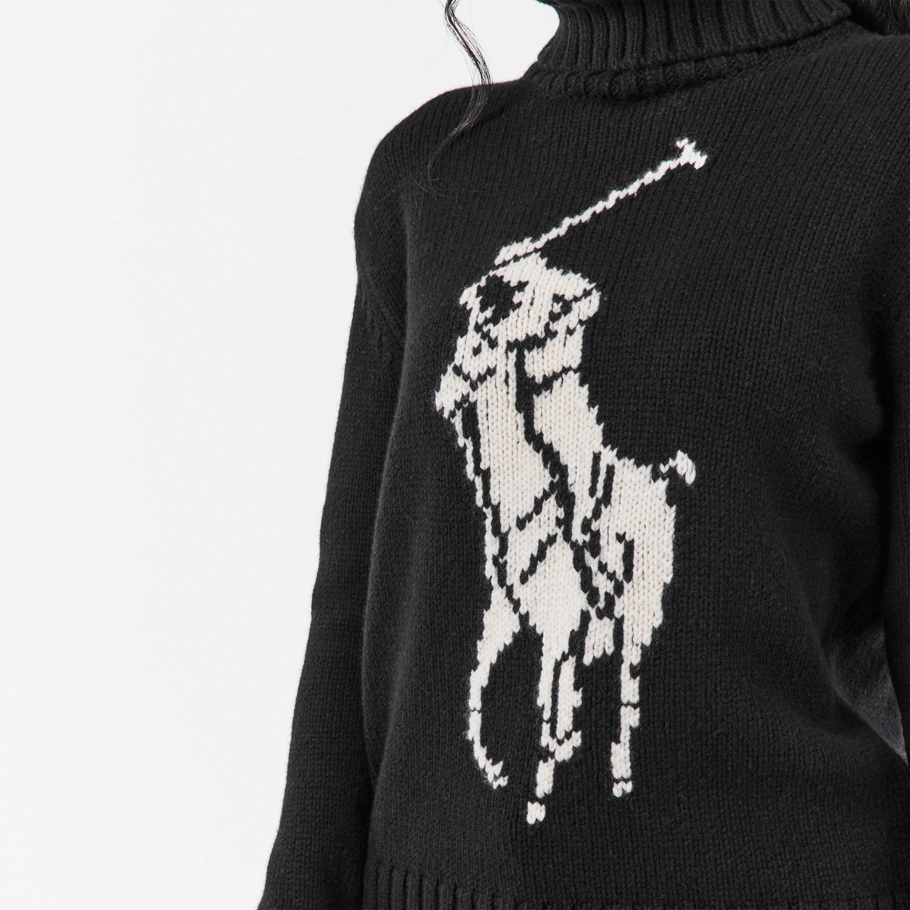PBLK AUT CRM - Polo Ralph Lauren - Women's Pony Knitted Crew Neck Jumper - 5