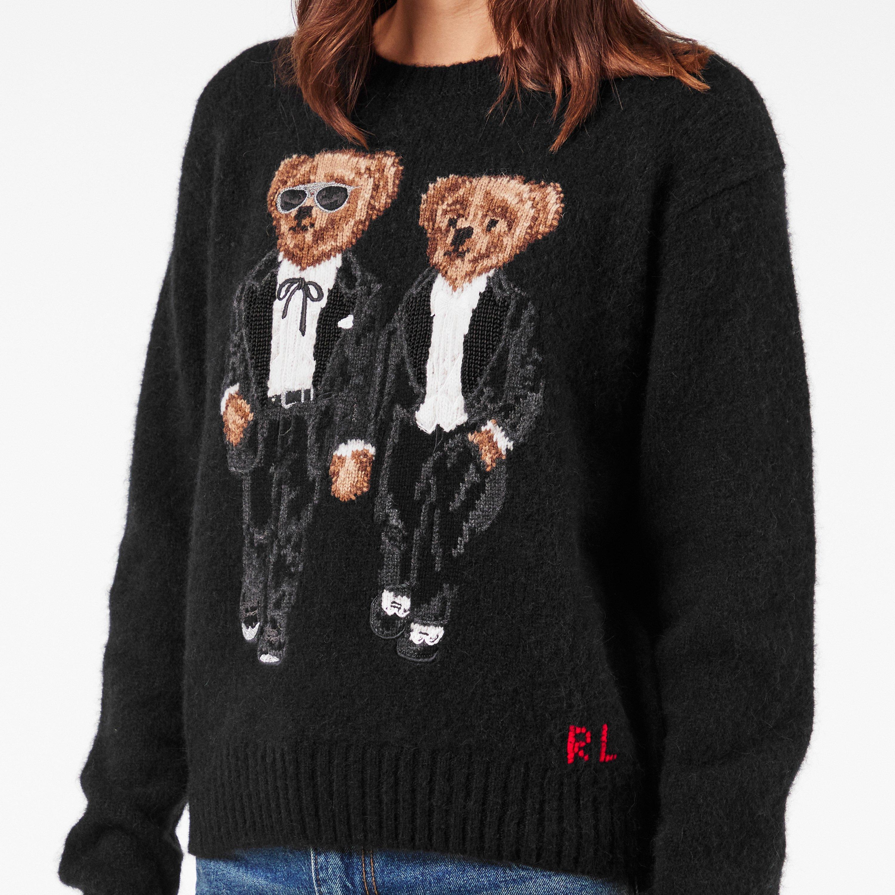 POLO BLACK MULT - Polo Ralph Lauren - Women's Bears Crew Neck Jumper - 5