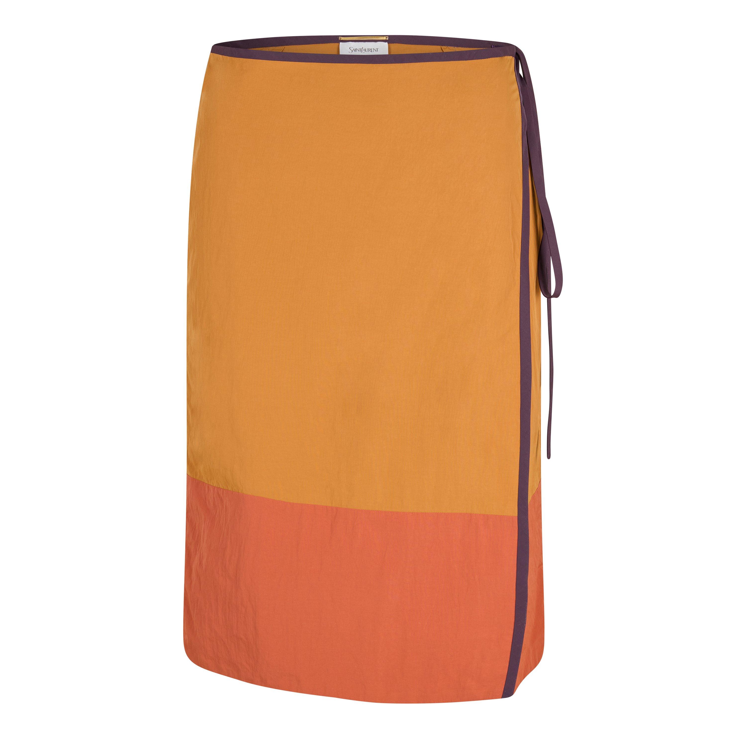 Saint Laurent Women's Midi Skirt - Ocre Dore - Size 10 (S)
