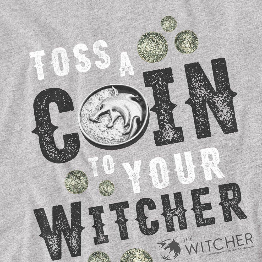 Grey - The Witcher - The Witcher - Toss A Coin To Your Witcher T-Shirt - 2