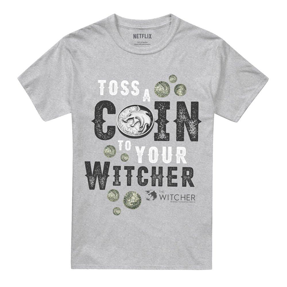 Grey - The Witcher - The Witcher - Toss A Coin To Your Witcher T-Shirt - 4