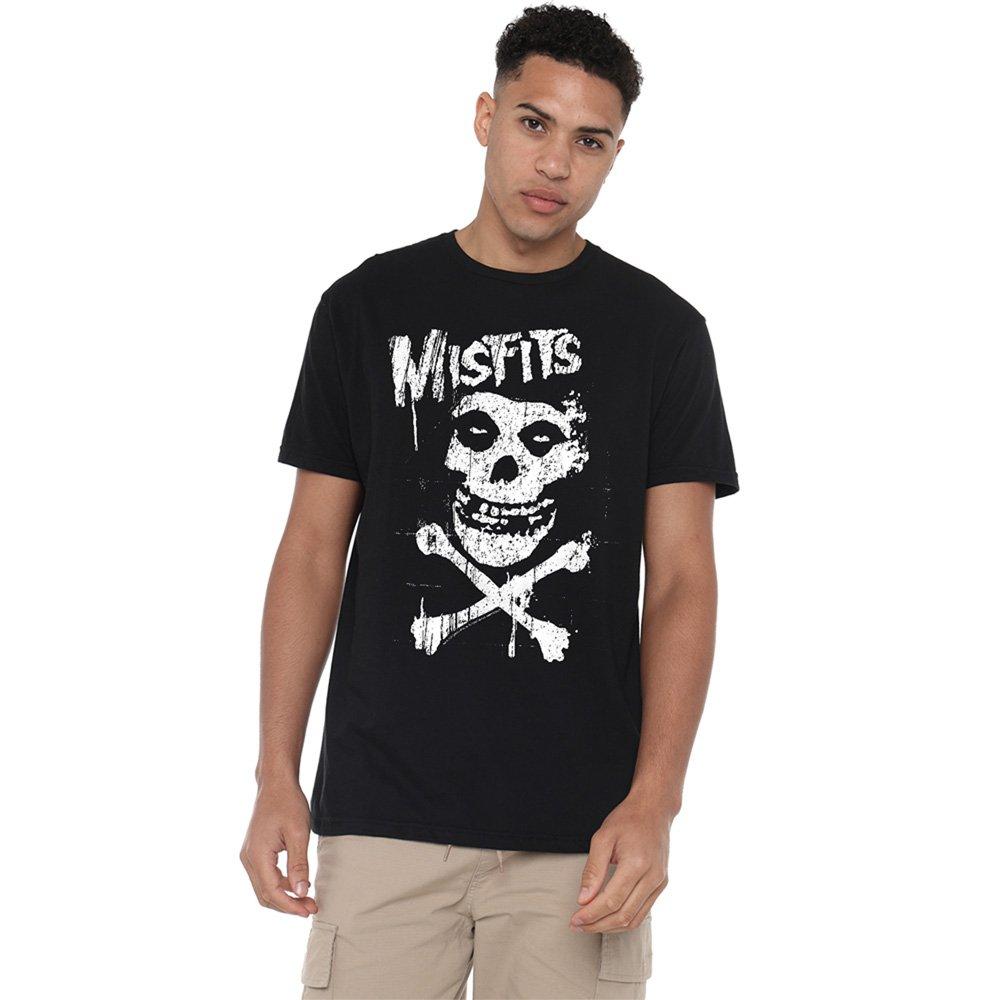 Misfits Misfits - Skull & Crossbones T-Shirt Black