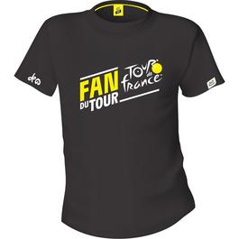 Tour De France T-shirt Bleu Marine écriture Polo Pour Homme