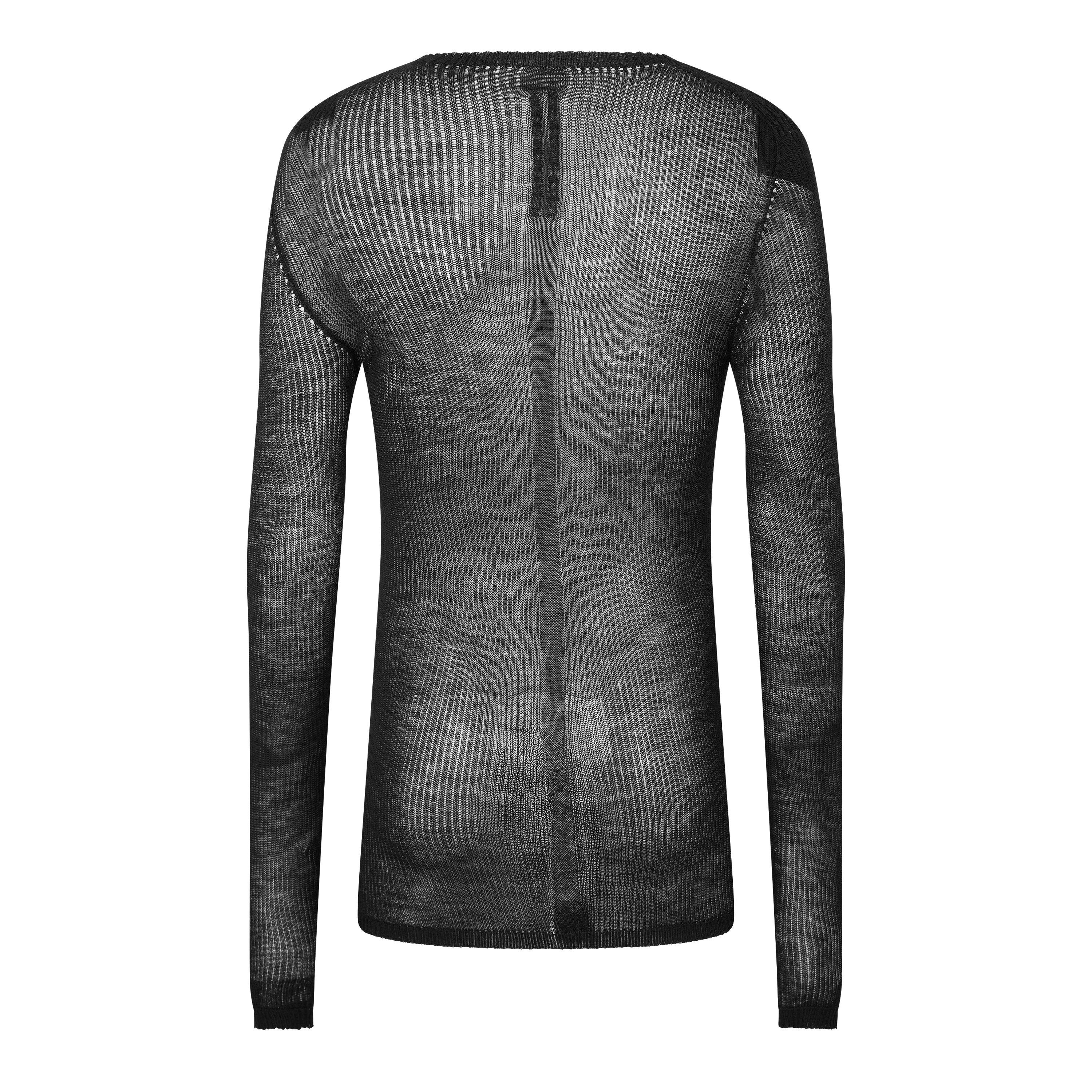 Black - Rick Owens - Men's Dennis Knitted Crew Neck Jumper - 2