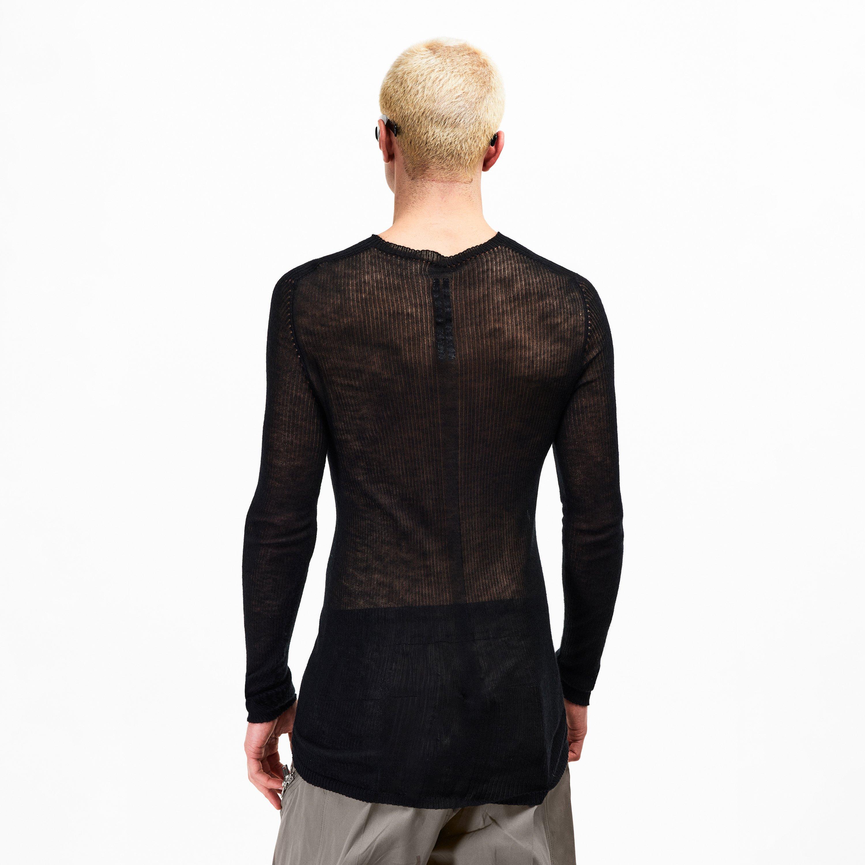 Black - Rick Owens - Men's Dennis Knitted Crew Neck Jumper - 4