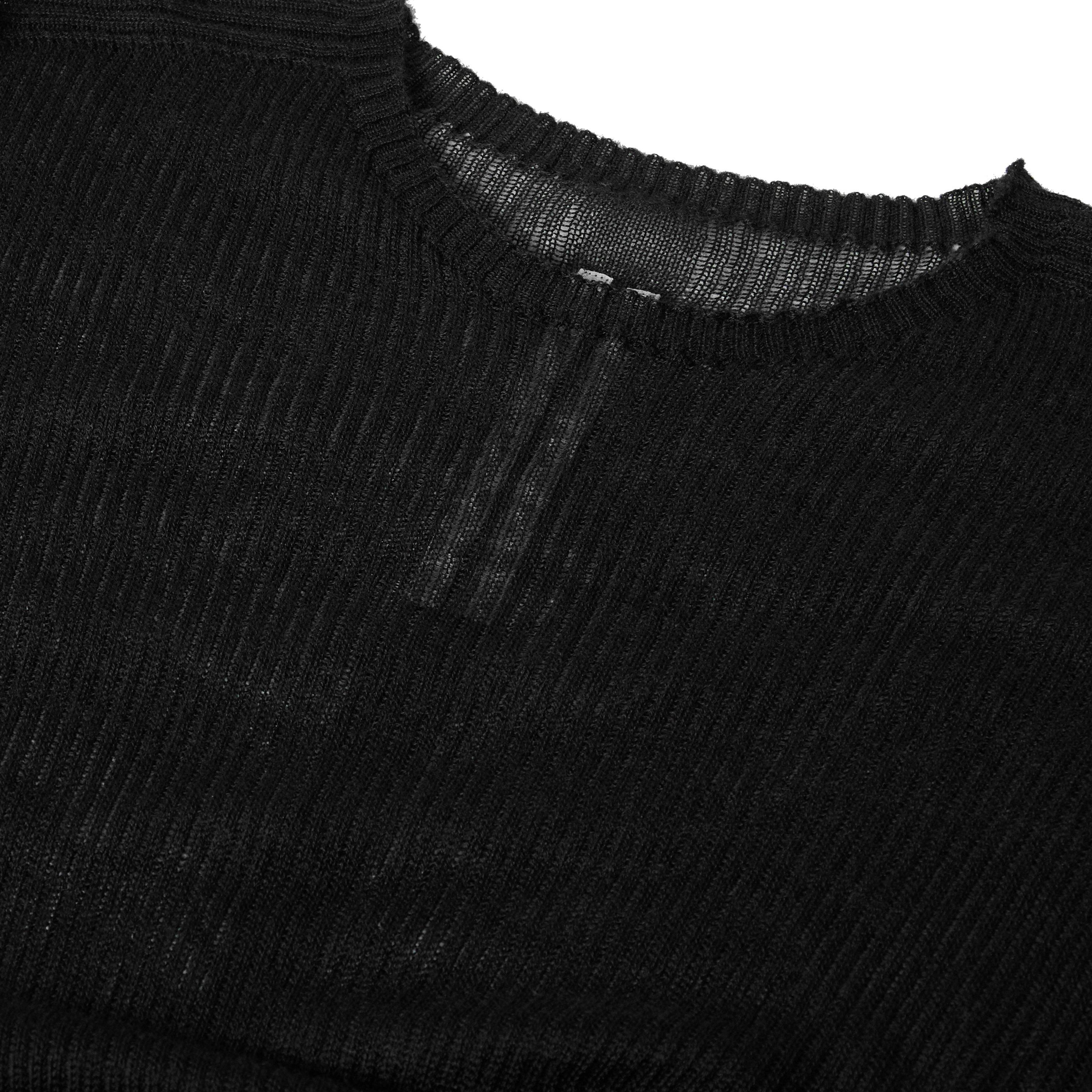 Black - Rick Owens - Men's Dennis Knitted Crew Neck Jumper - 5