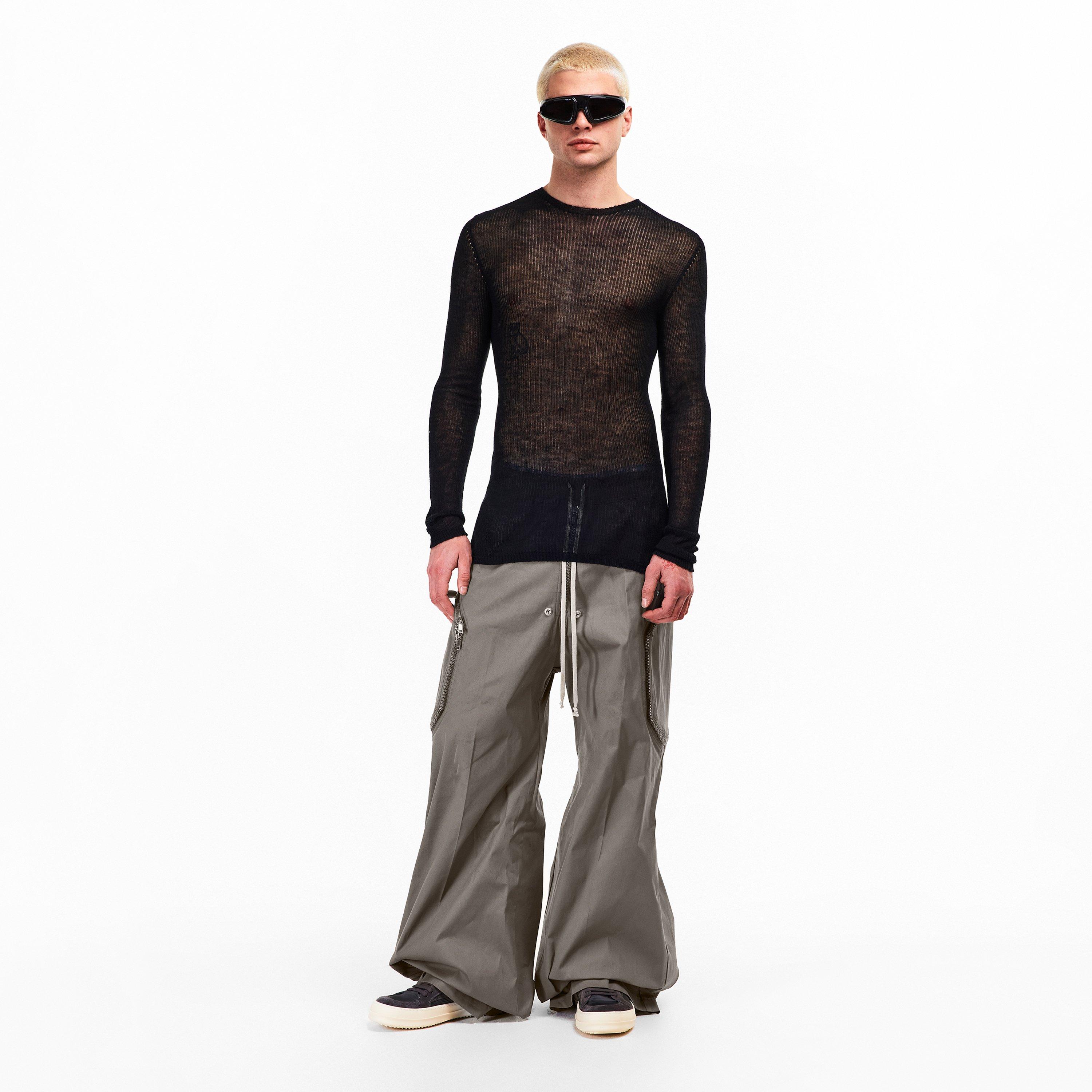Black - Rick Owens - Men's Dennis Knitted Crew Neck Jumper - 6