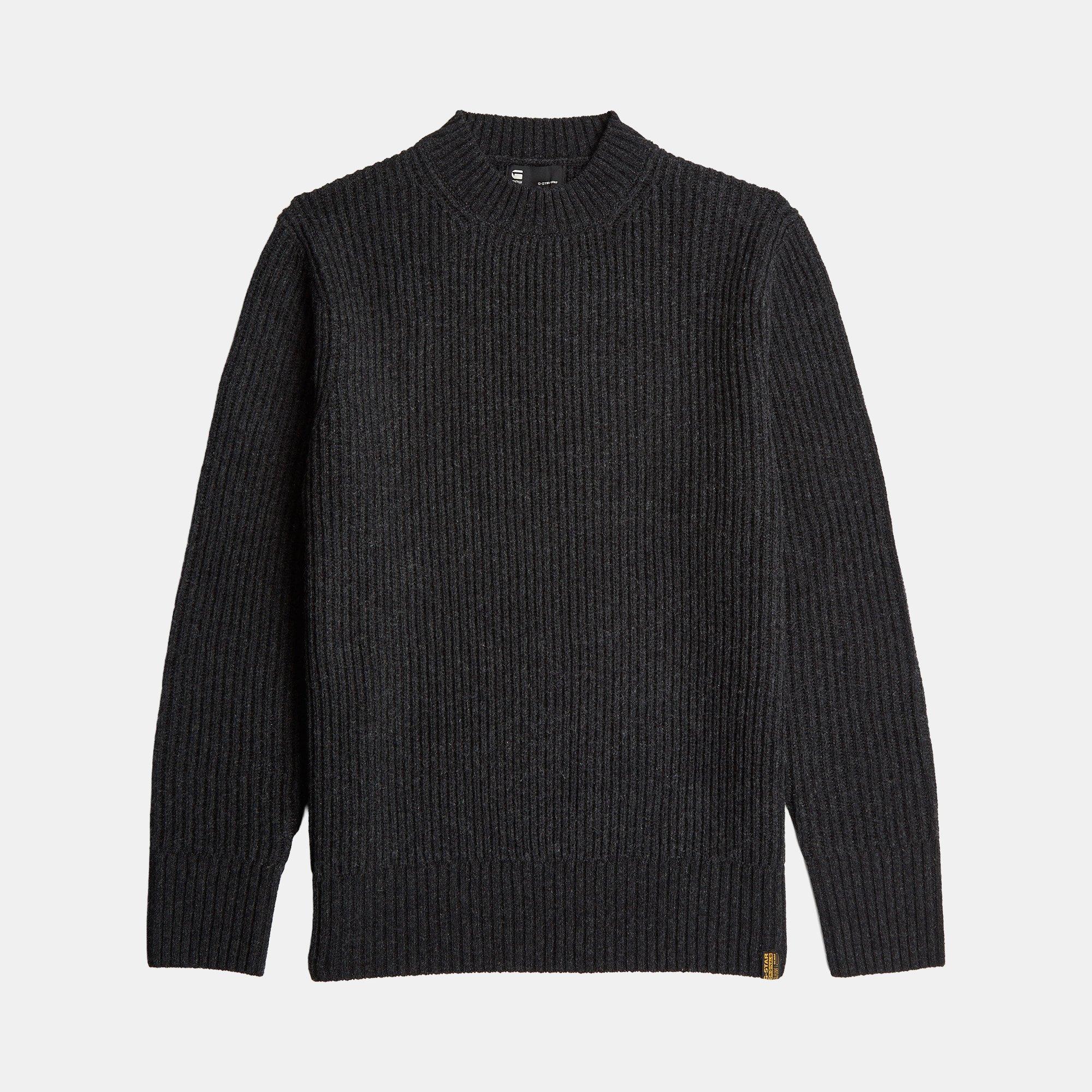 Grey - G Star - Men's Ribbed Knitted Top - 1