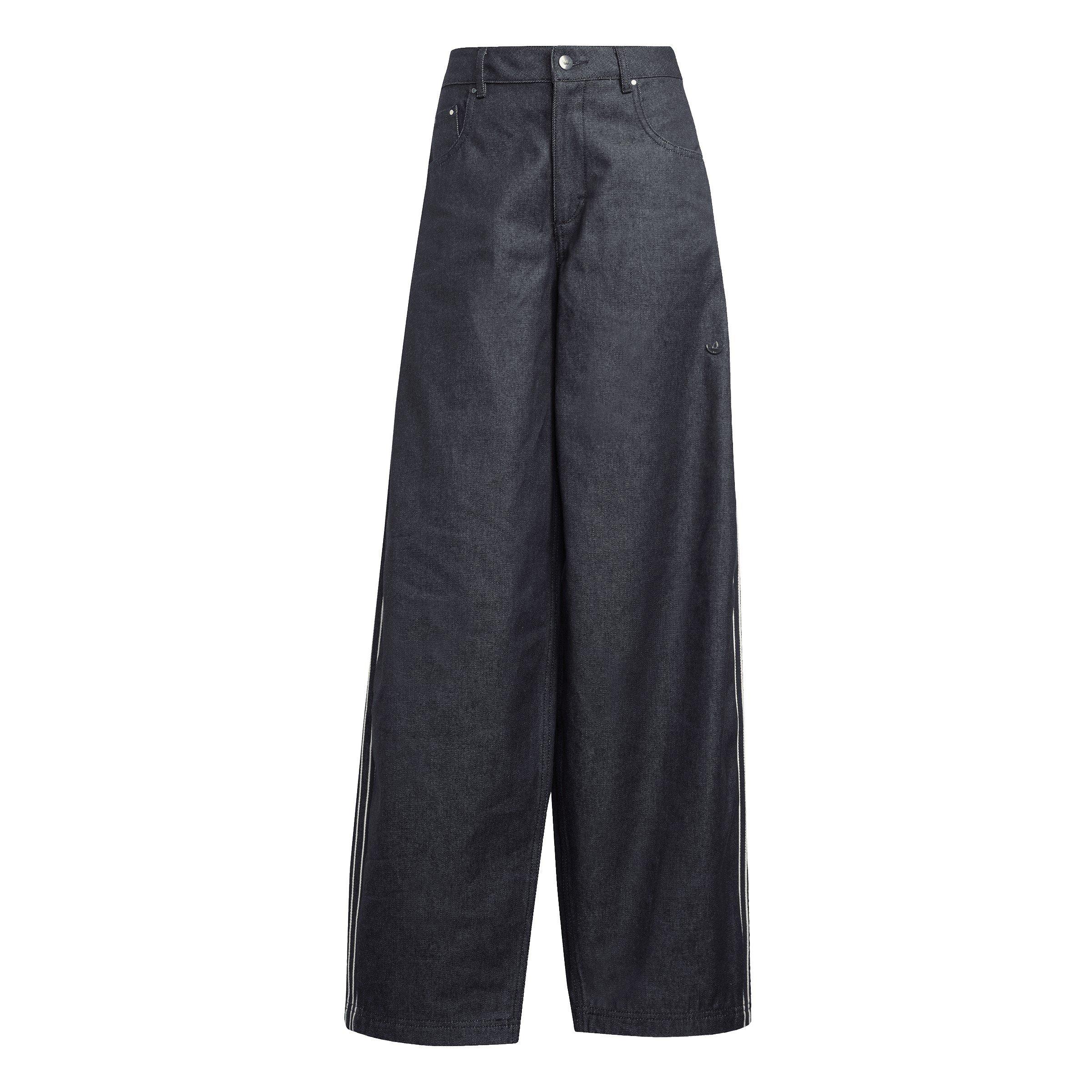 Indigo Denim - adidas Originals - Women's Pant Wide Leg Jeans - 1
