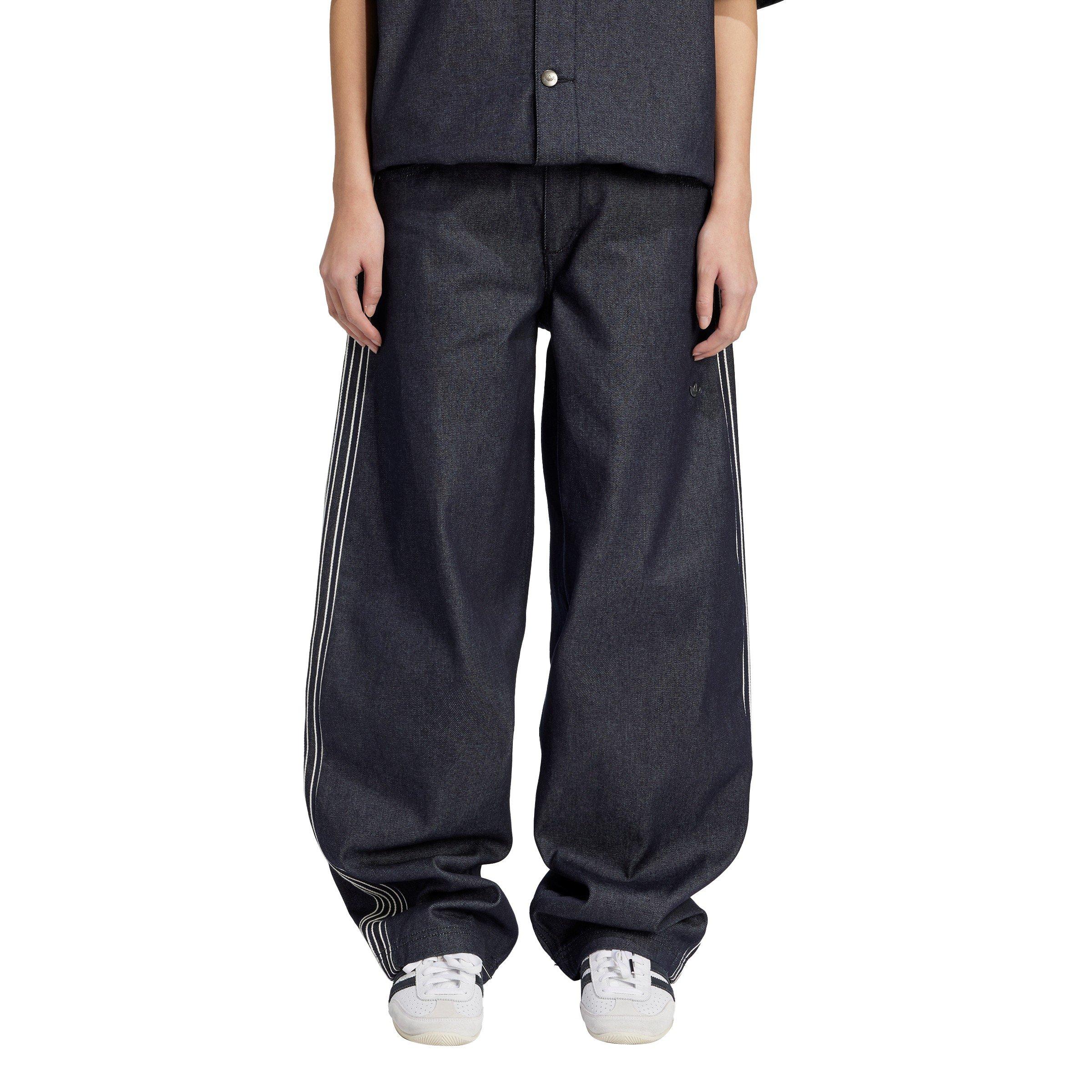 Indigo Denim - adidas Originals - Women's Pant Wide Leg Jeans - 2