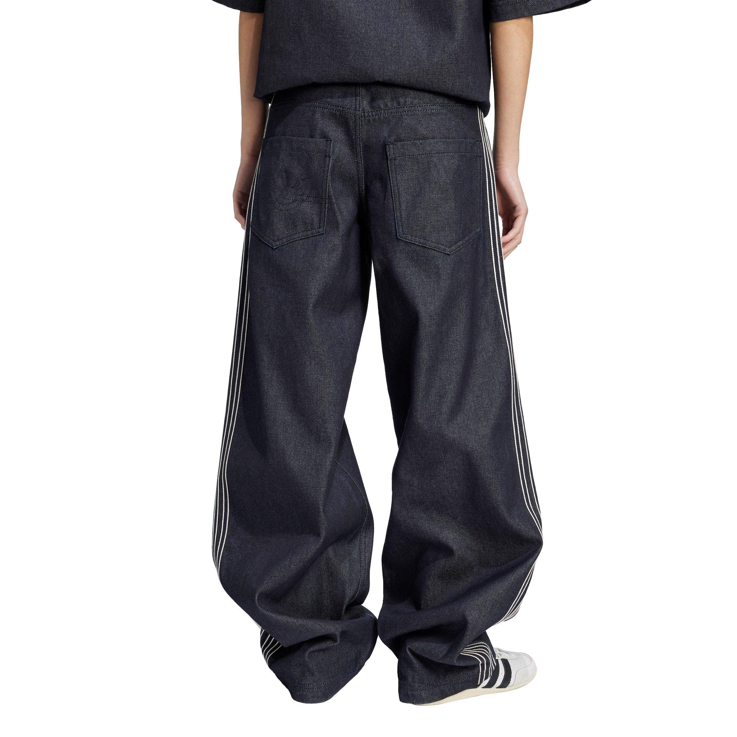 Indigo Denim - adidas Originals - Women's Pant Wide Leg Jeans - 3