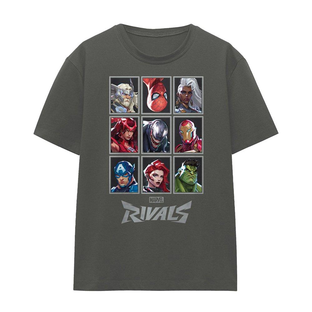Grey - Marvel - Rivals Character Grid T-Shirt Light Graphite - 4