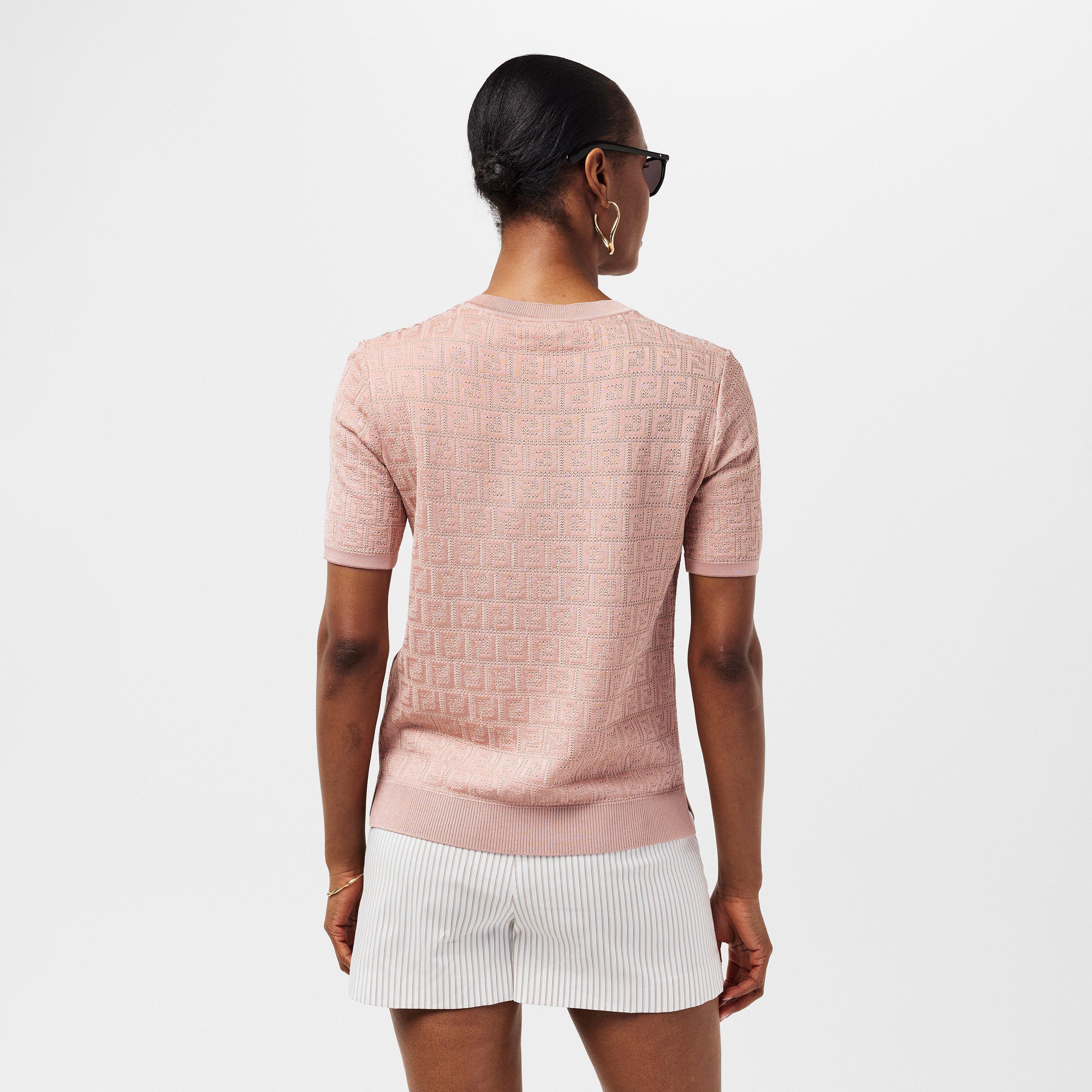 Pink - Fendi - Women's Crew Neck Jumper - 4