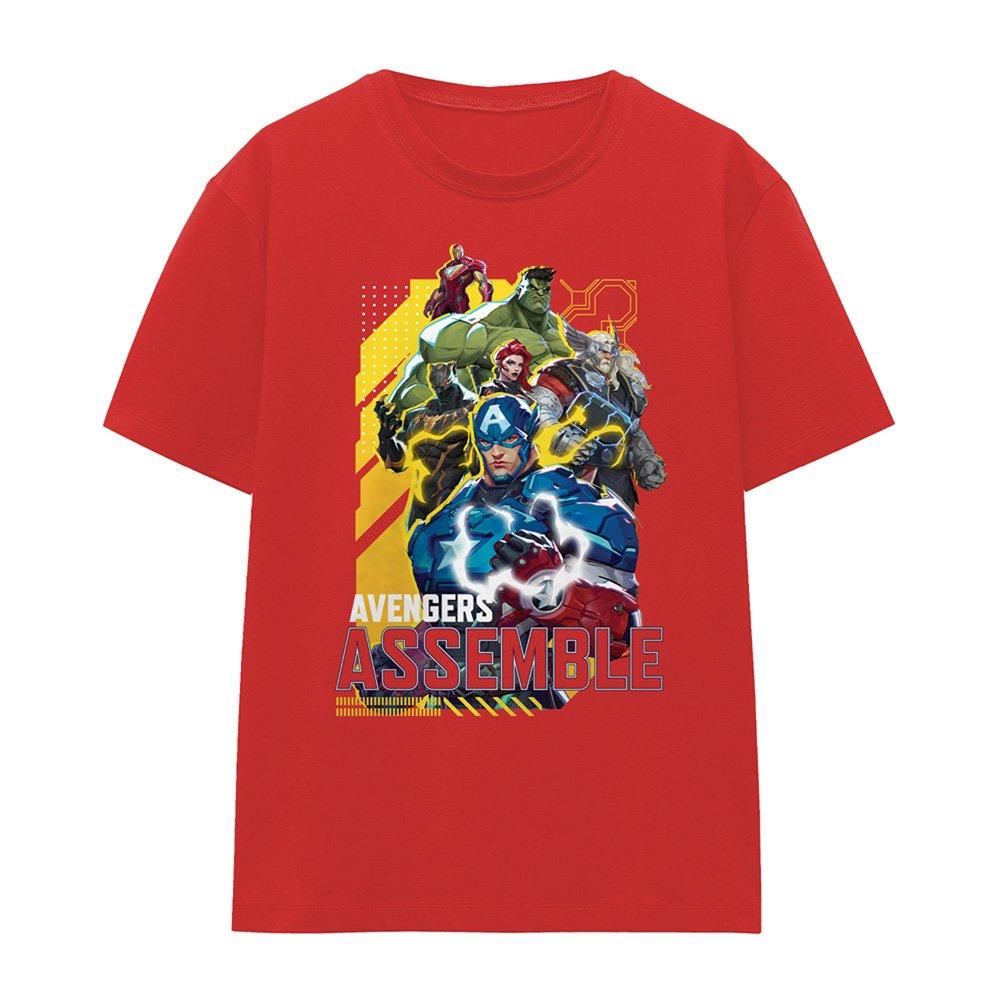 Red - Marvel - Rivals Avengers Assemble Group T-Shirt Red - 4