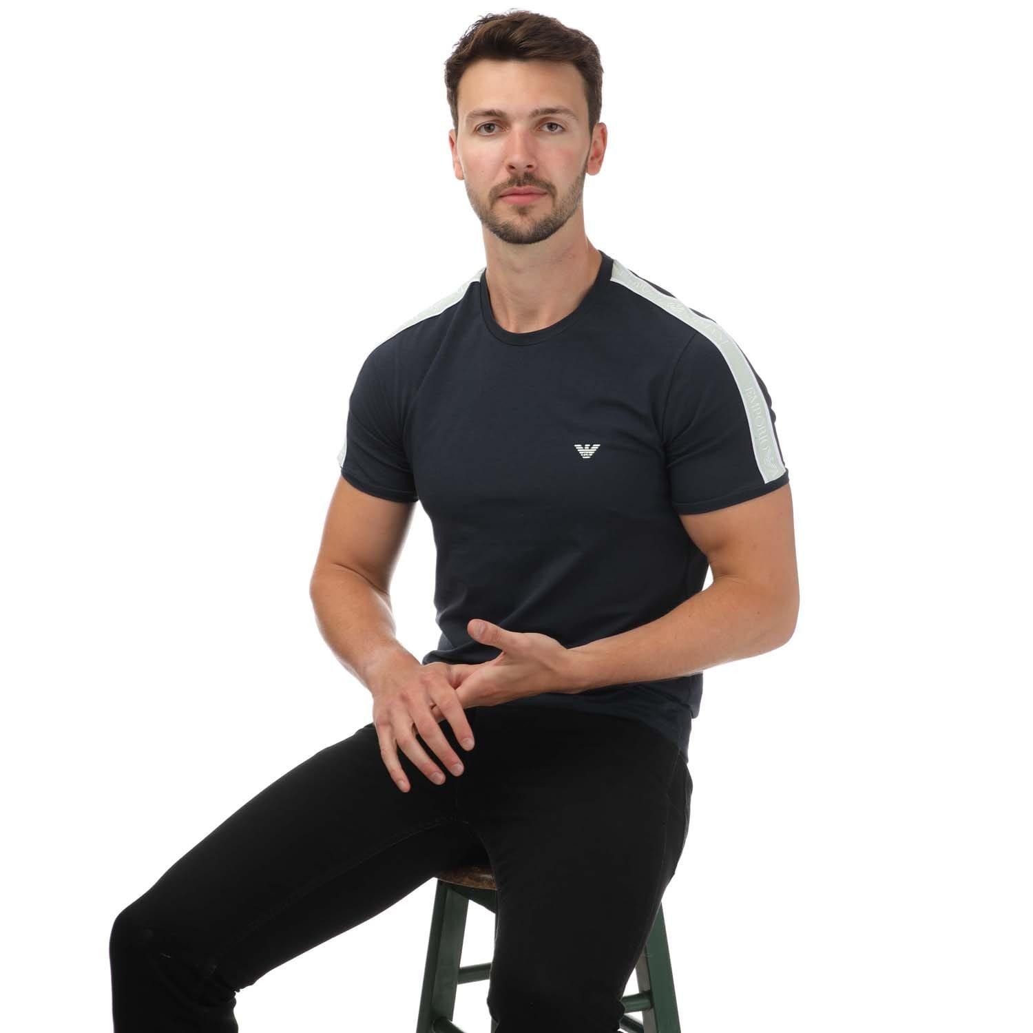 Navy - Emporio Armani - Loungewear T-Shirt - 4