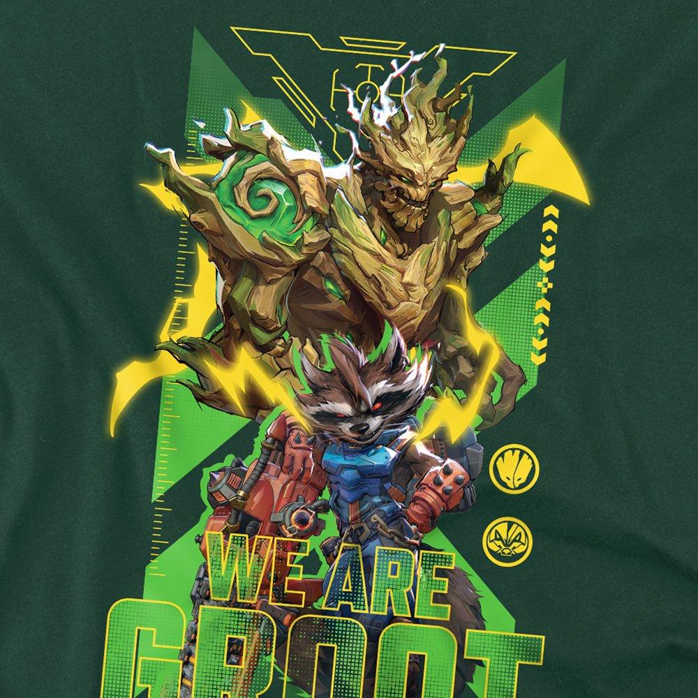 Grey - Marvel - Rivals Guardians We Are Groot Trend T-Shirt Bottl - 2