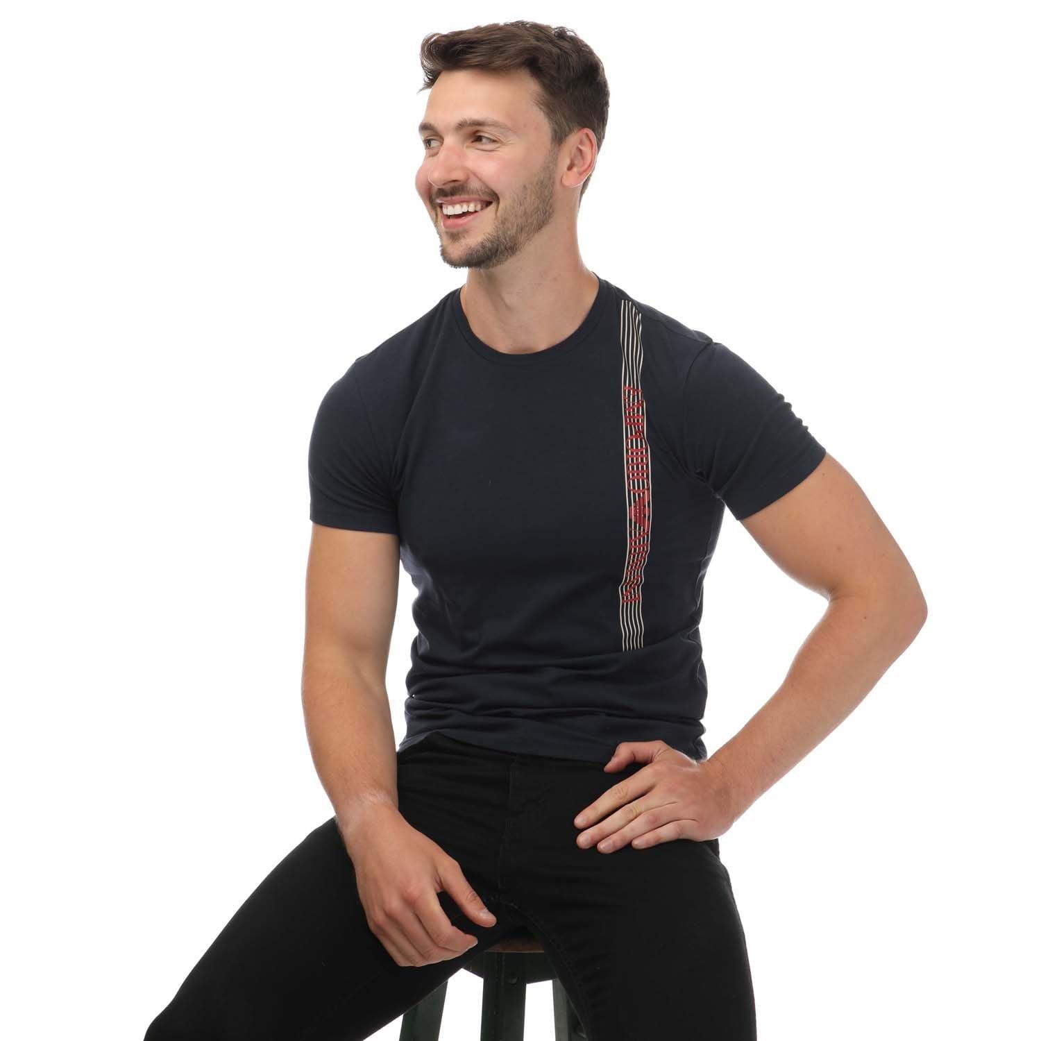 Navy - Emporio Armani - Loungewear T-Shirt - 4