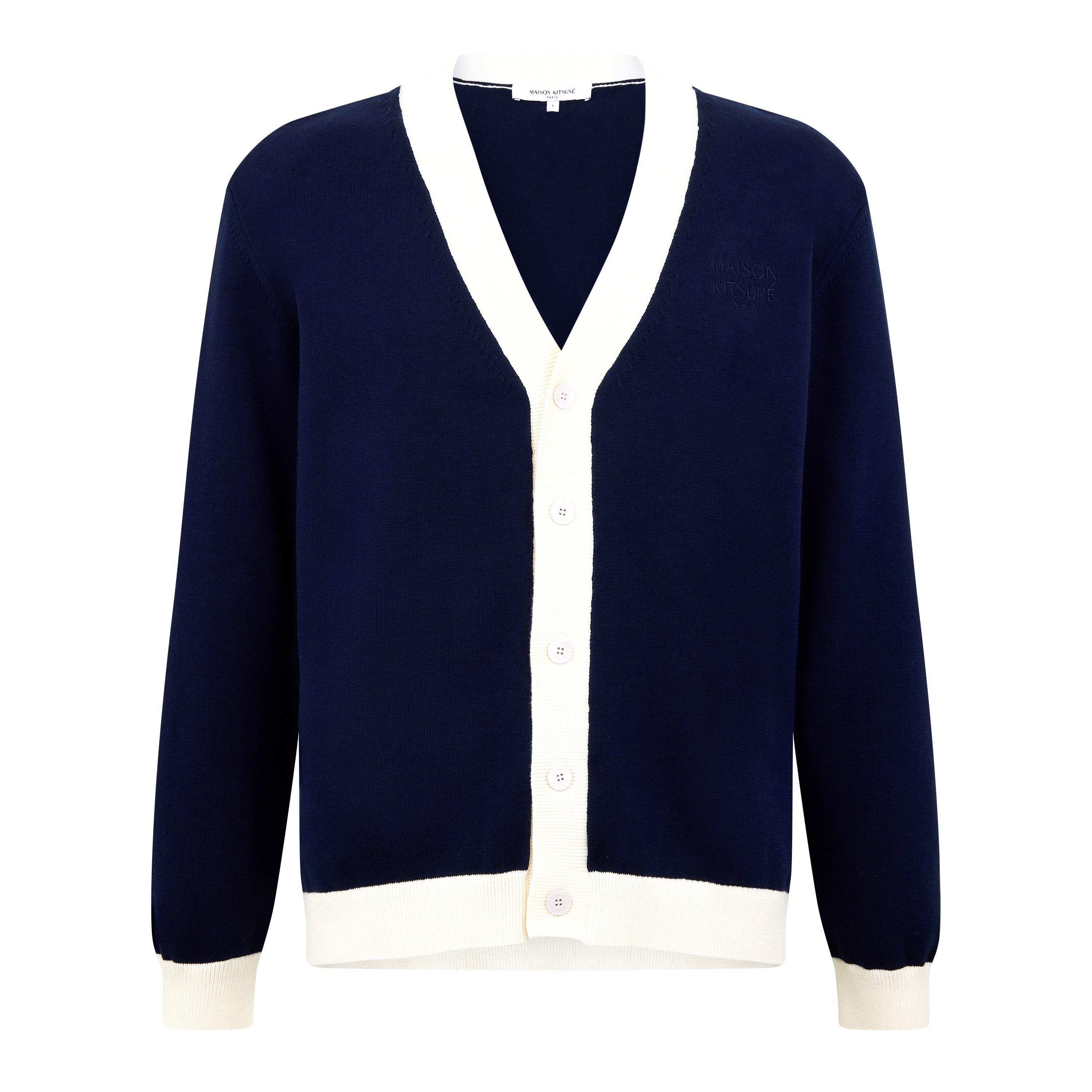 Classic Navy - Maison Kitsune - Men's Comfort Cardigan - 1